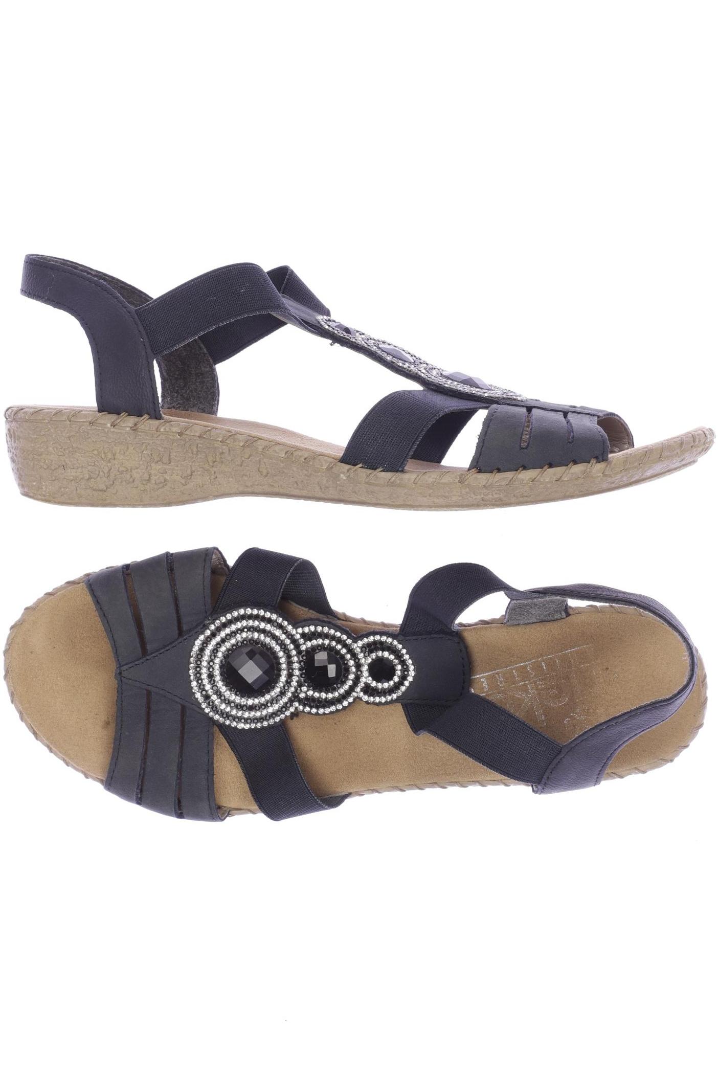 

Rieker Damen Sandale, marineblau, Gr. 38