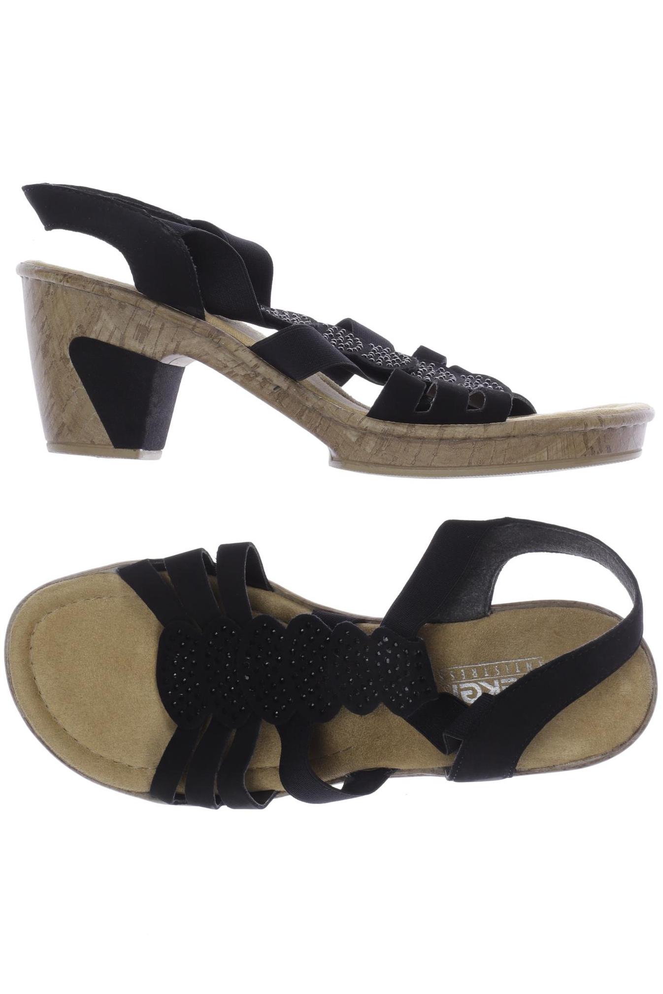 

Rieker Damen Sandale, schwarz, Gr. 39