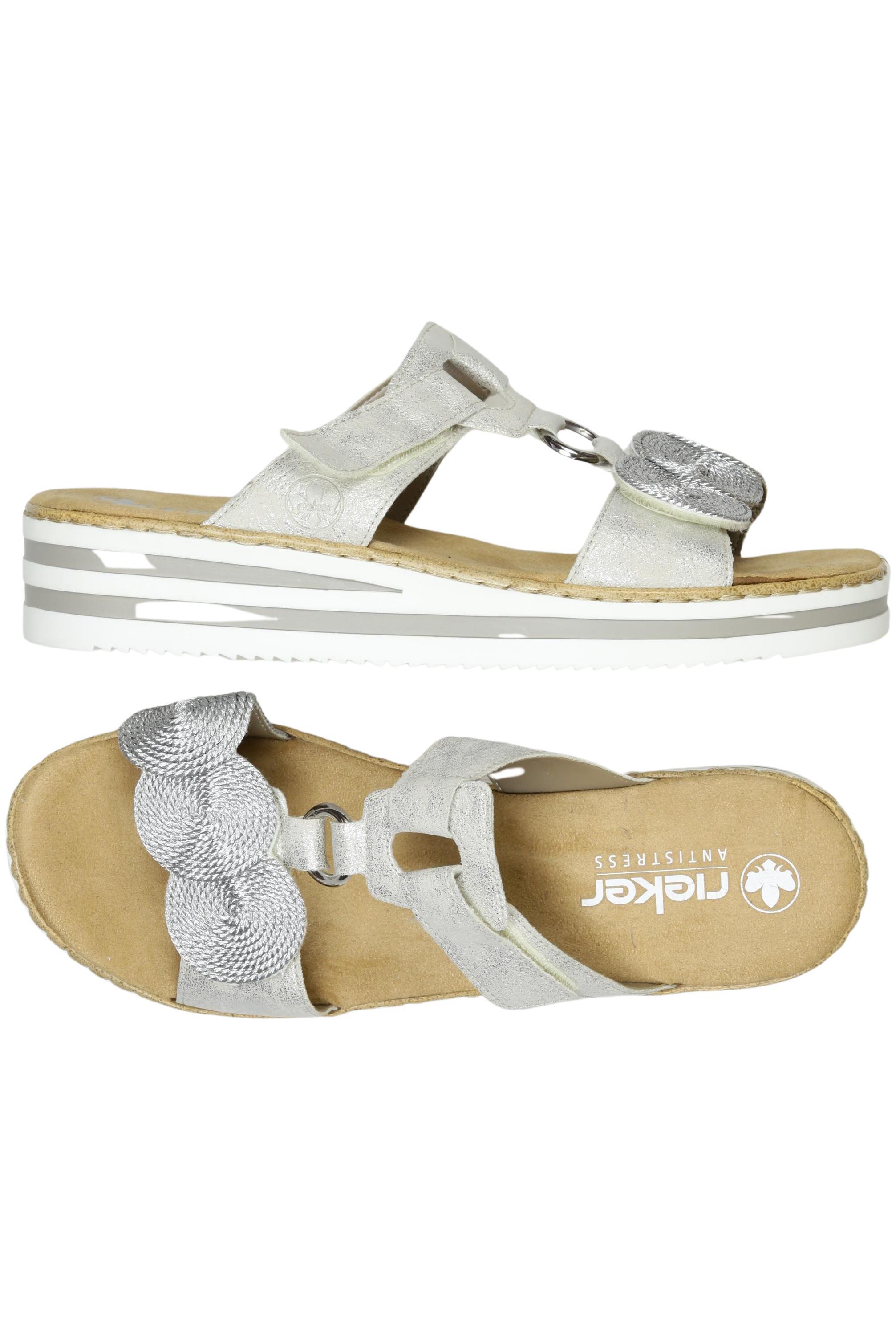 

Rieker Damen Sandale, silber, Gr. 42