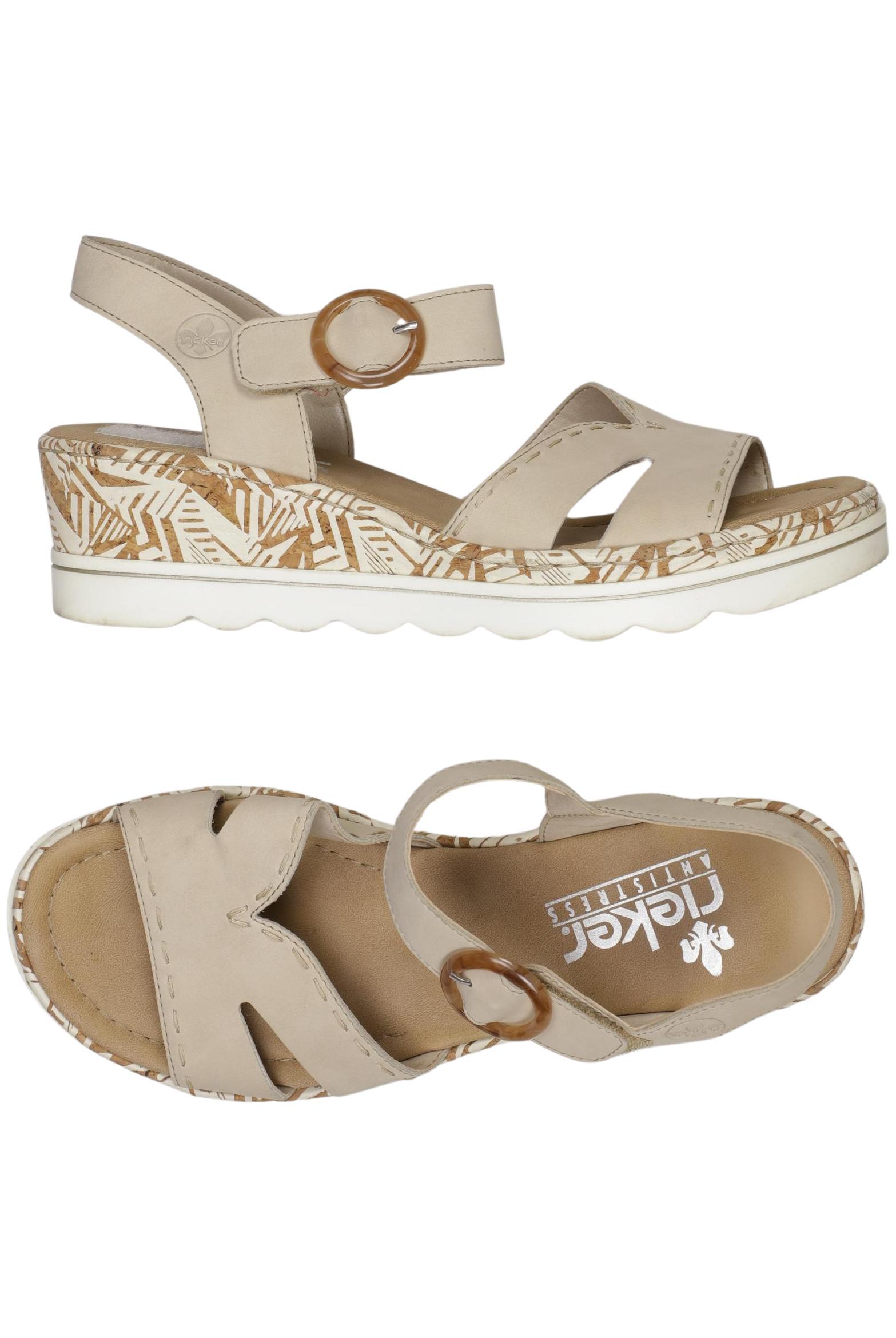 

Rieker Damen Sandale, beige, Gr. 40