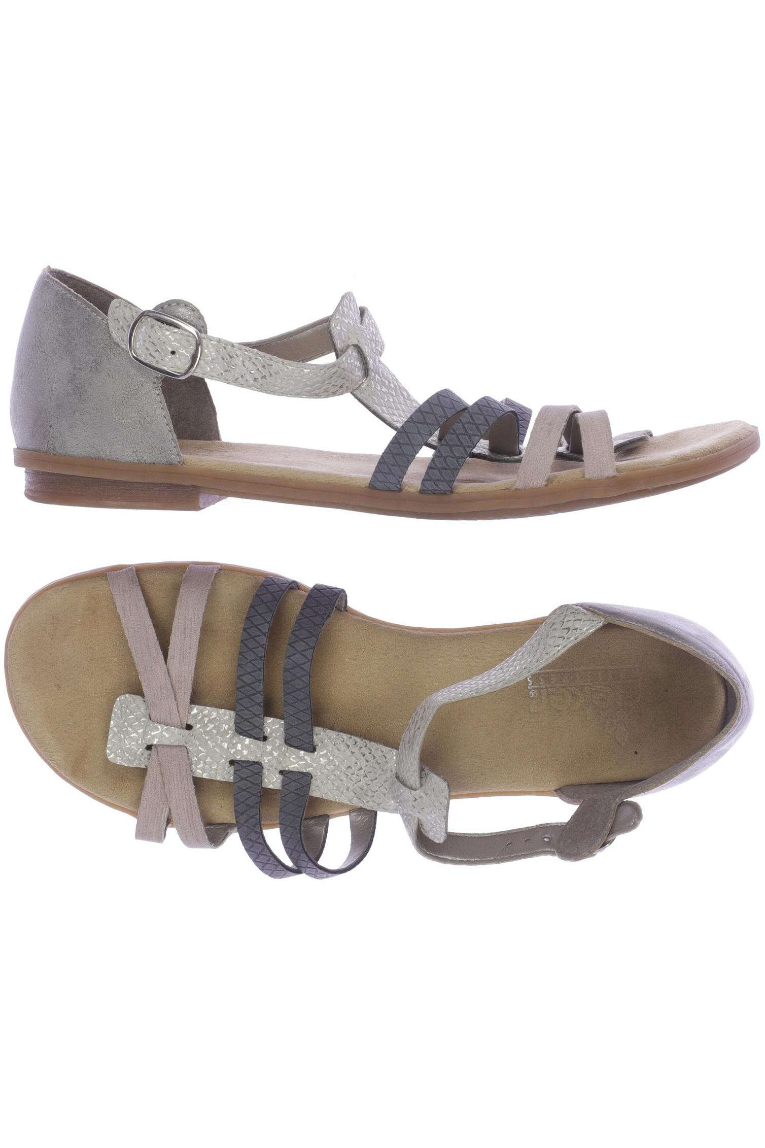 

Rieker Damen Sandale, beige, Gr. 40