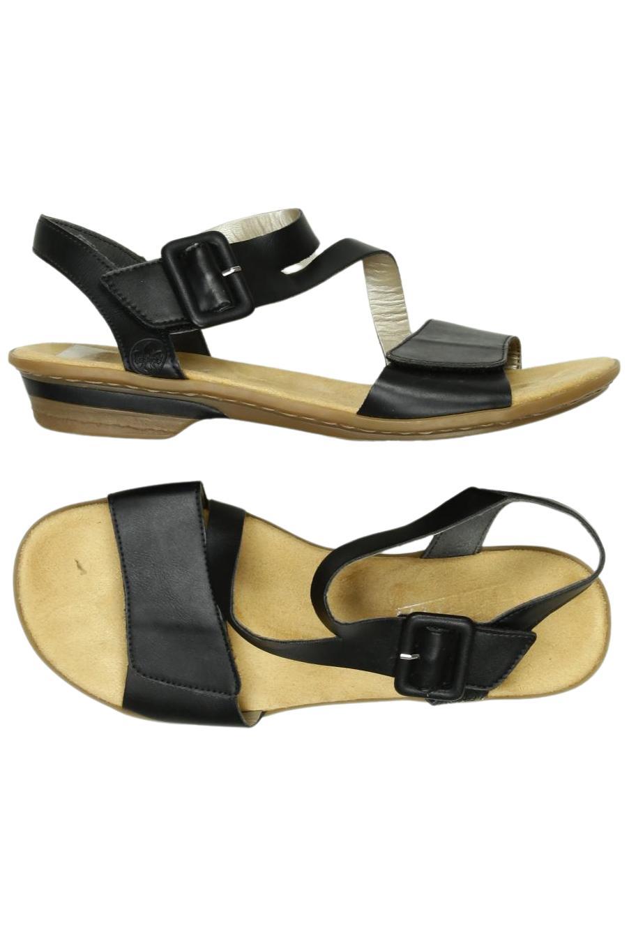 

Rieker Damen Sandale, schwarz, Gr. 39