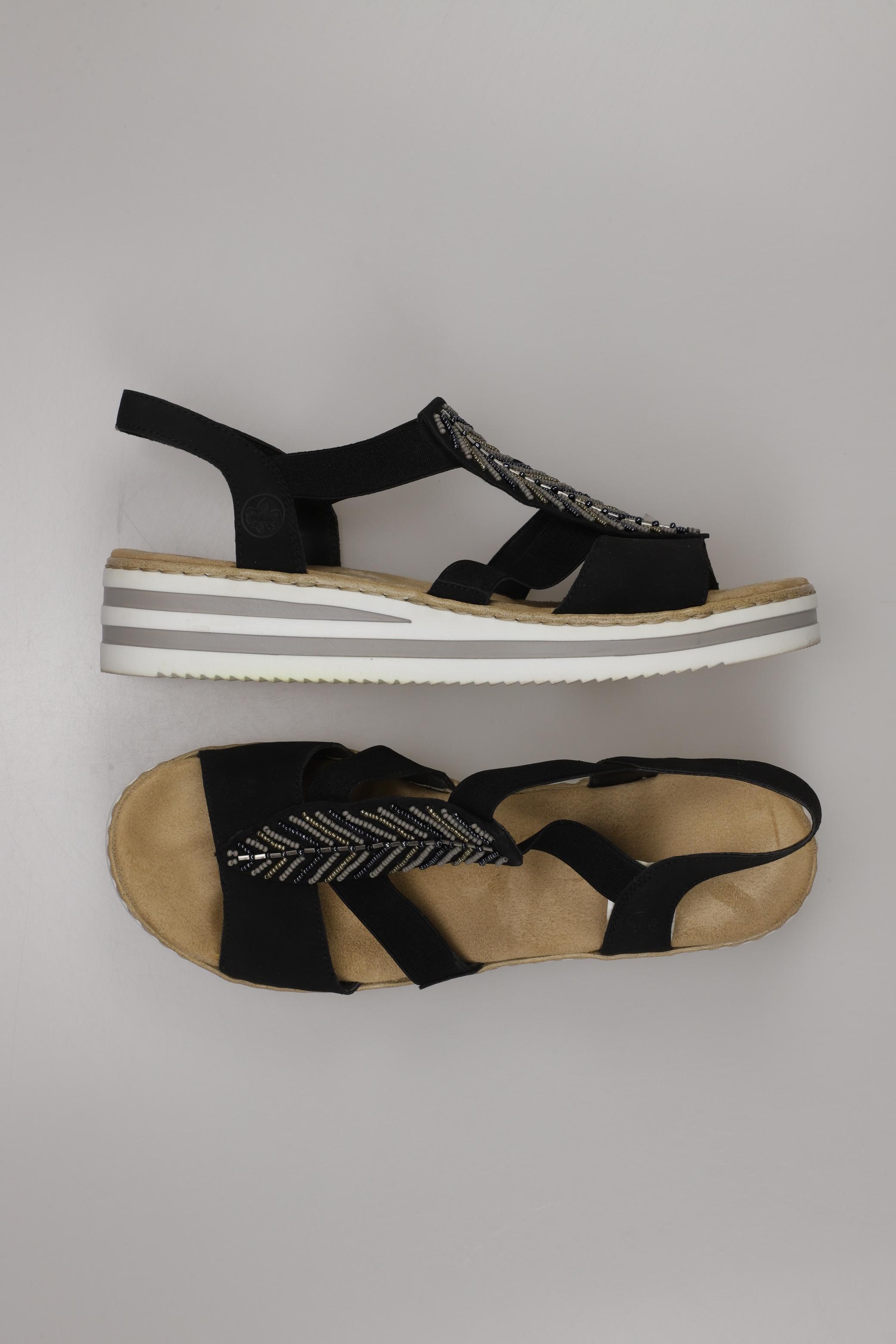 

Rieker Damen Sandale, schwarz, Gr. 41