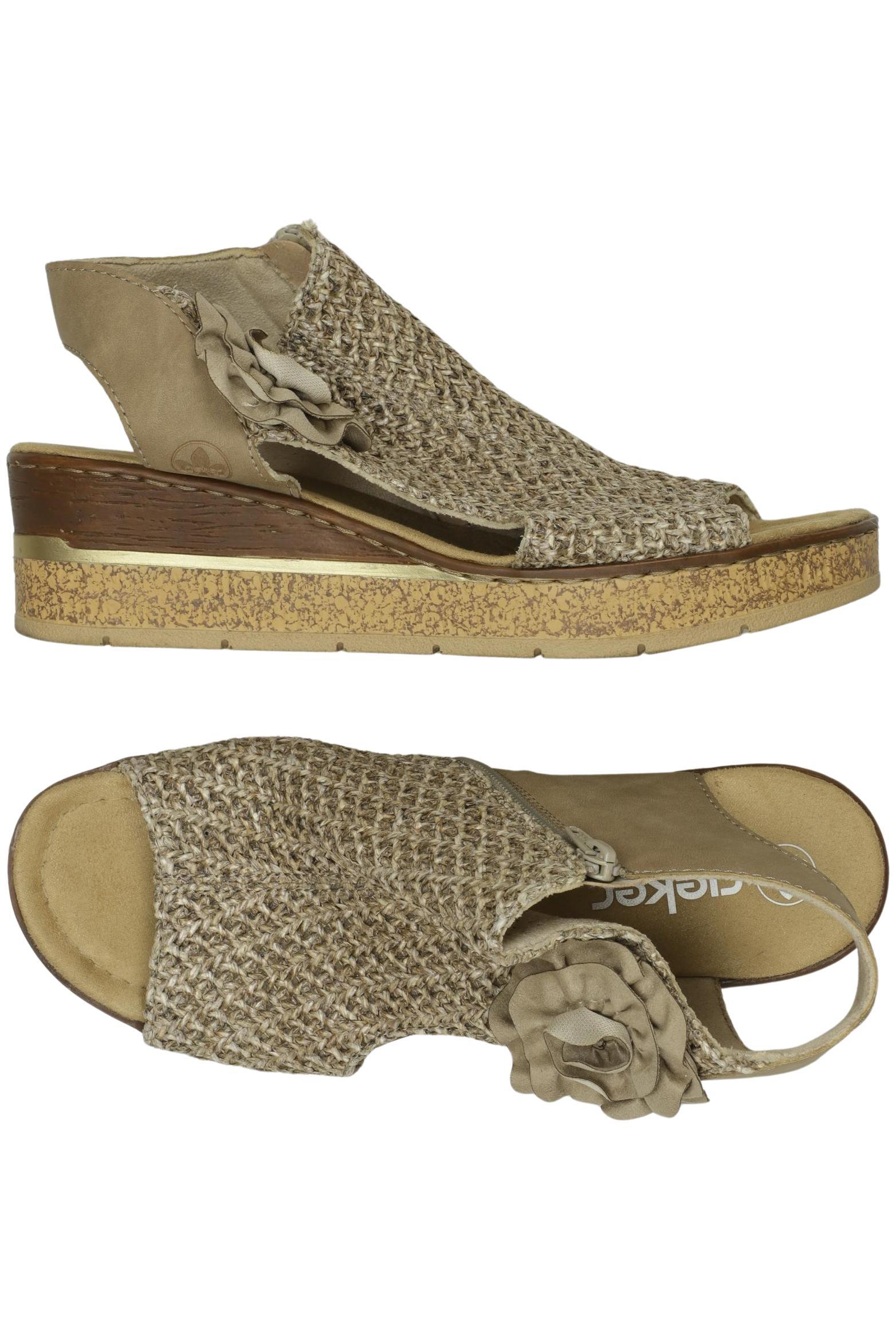 

Rieker Damen Sandale, beige, Gr. 42
