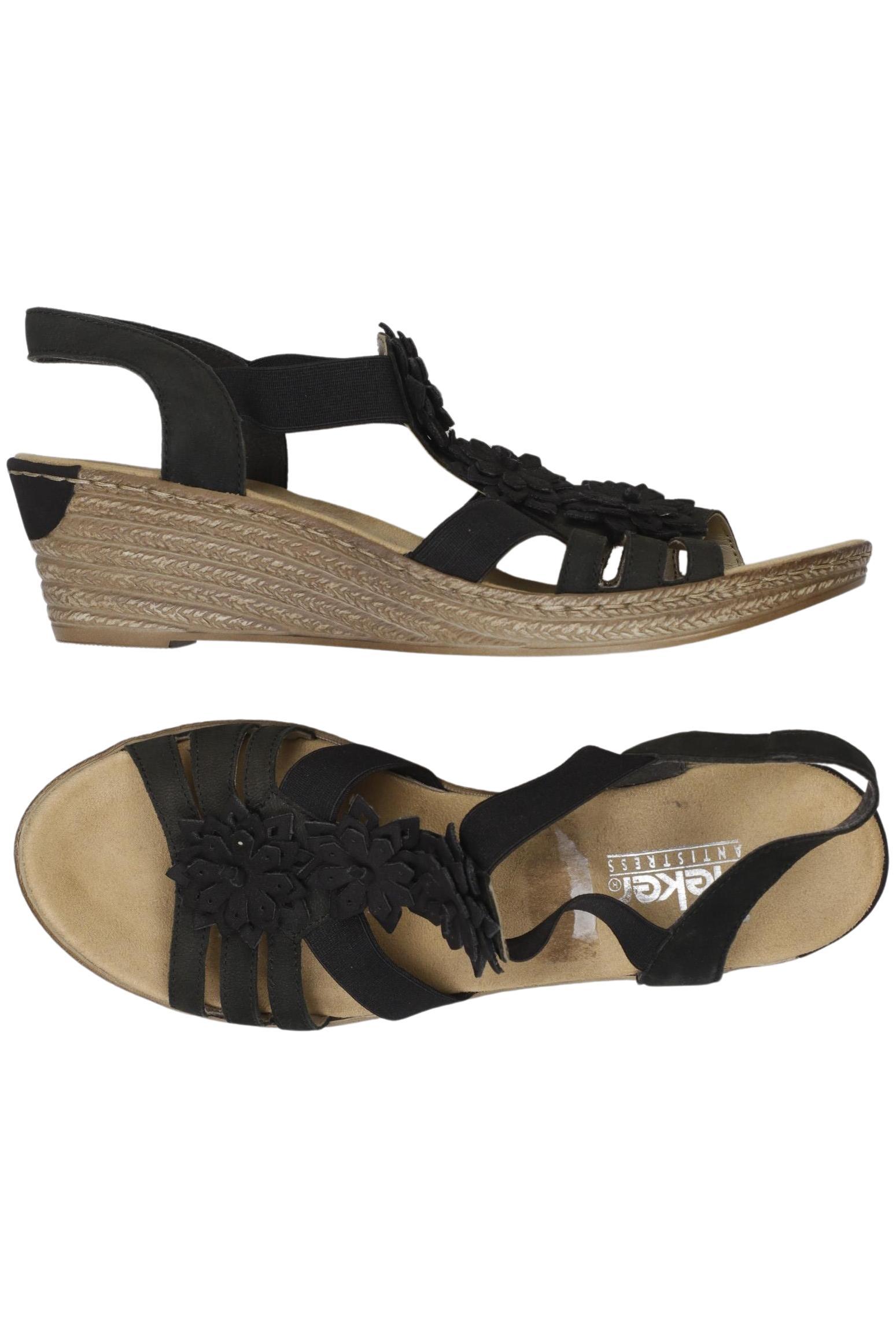 

Rieker Damen Sandale, schwarz, Gr. 40