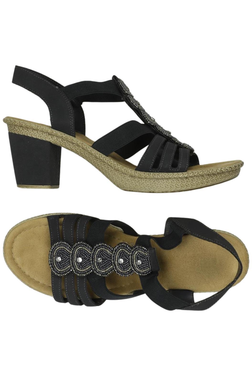 

Rieker Damen Sandale, schwarz, Gr. 41