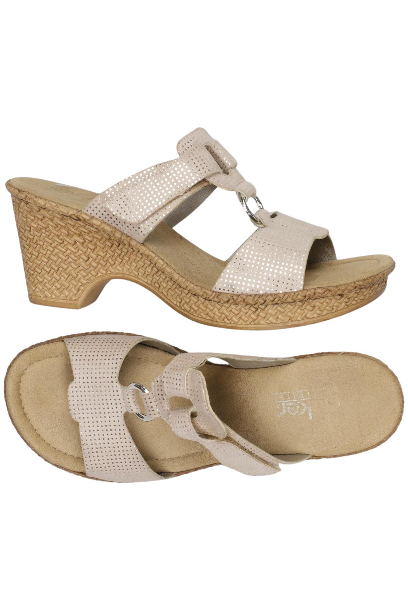 

Rieker Damen Sandale, beige, Gr. 40