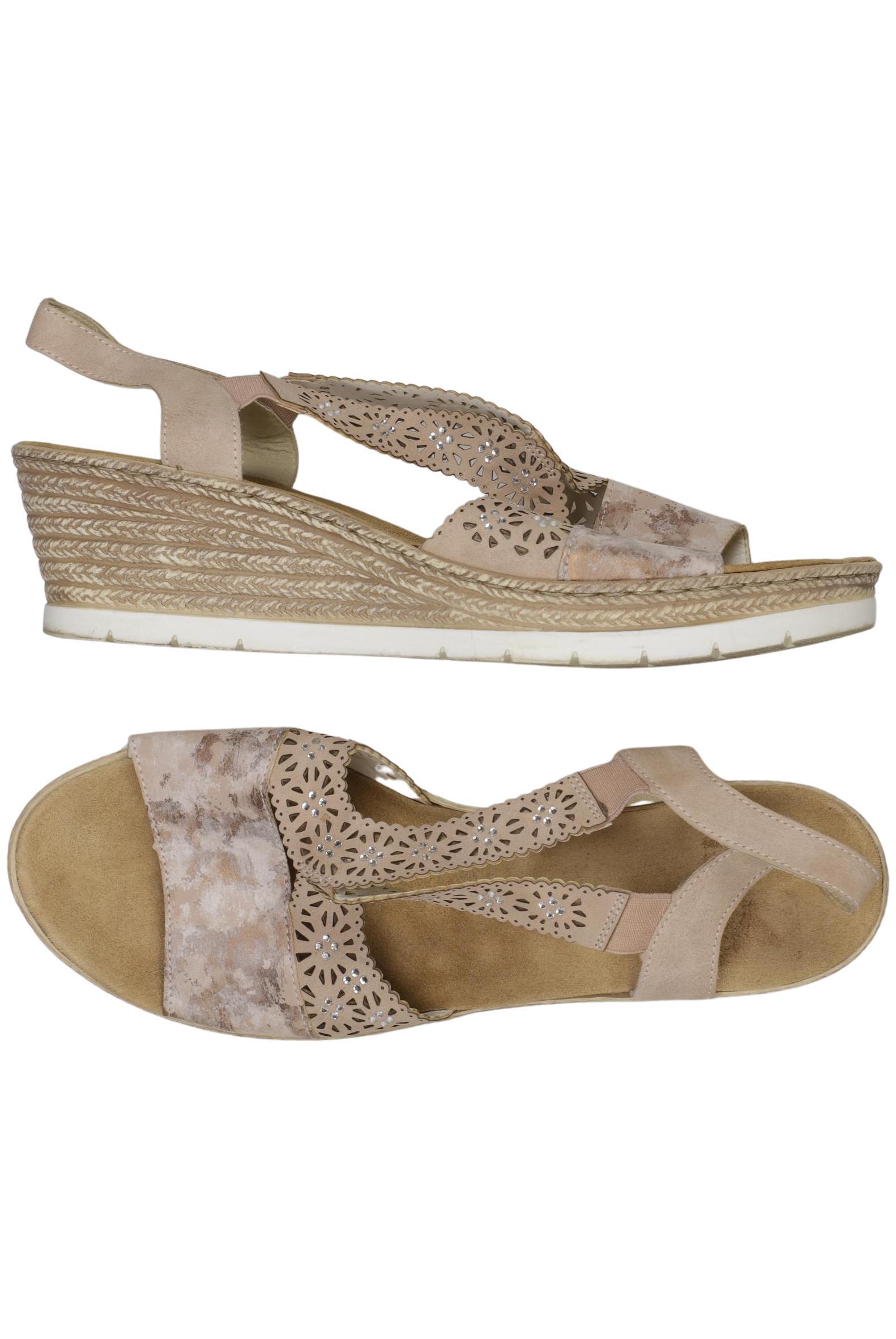 

Rieker Damen Sandale, beige, Gr. 42