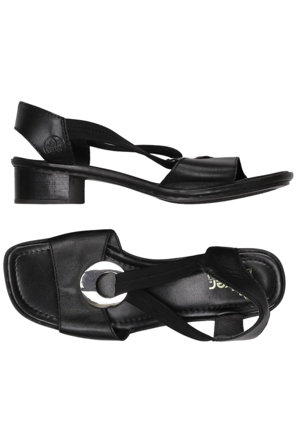 

Rieker Damen Sandale, schwarz, Gr. 40