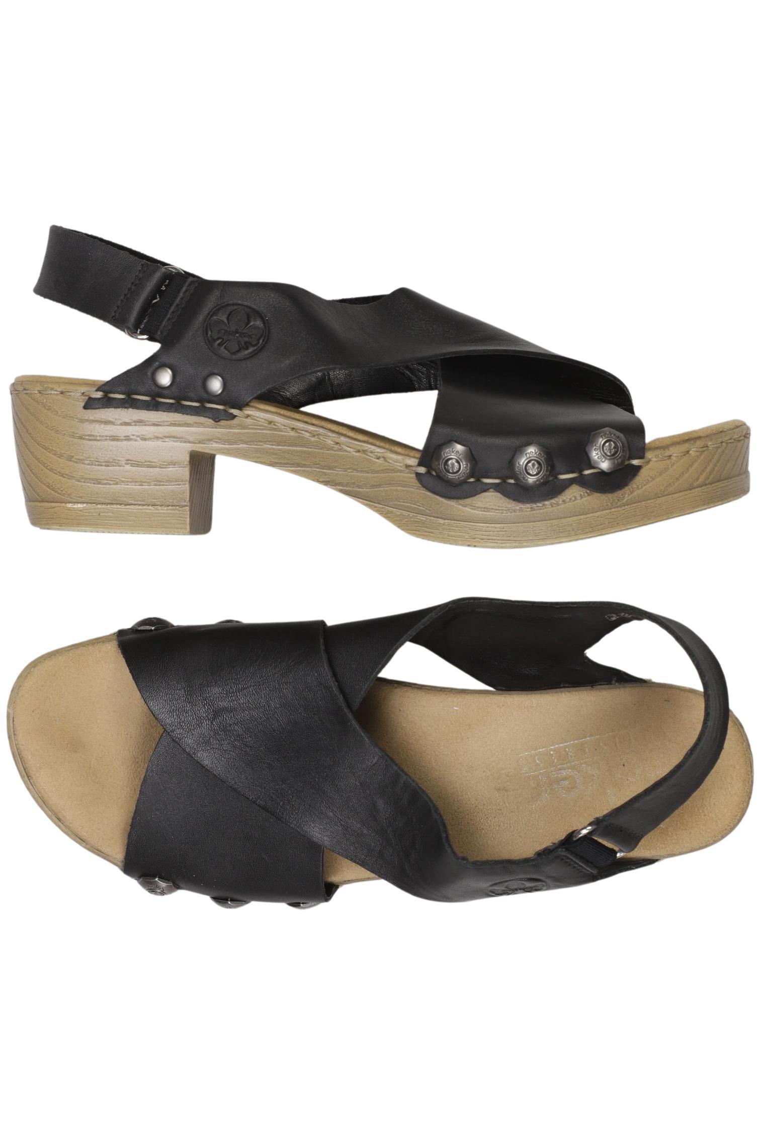 

Rieker Damen Sandale, schwarz, Gr. 39