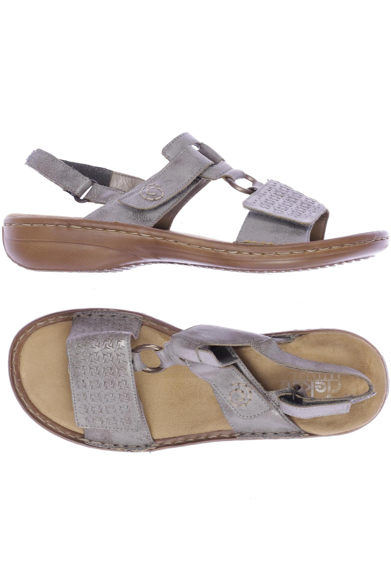 

Rieker Damen Sandale, grau, Gr. 38