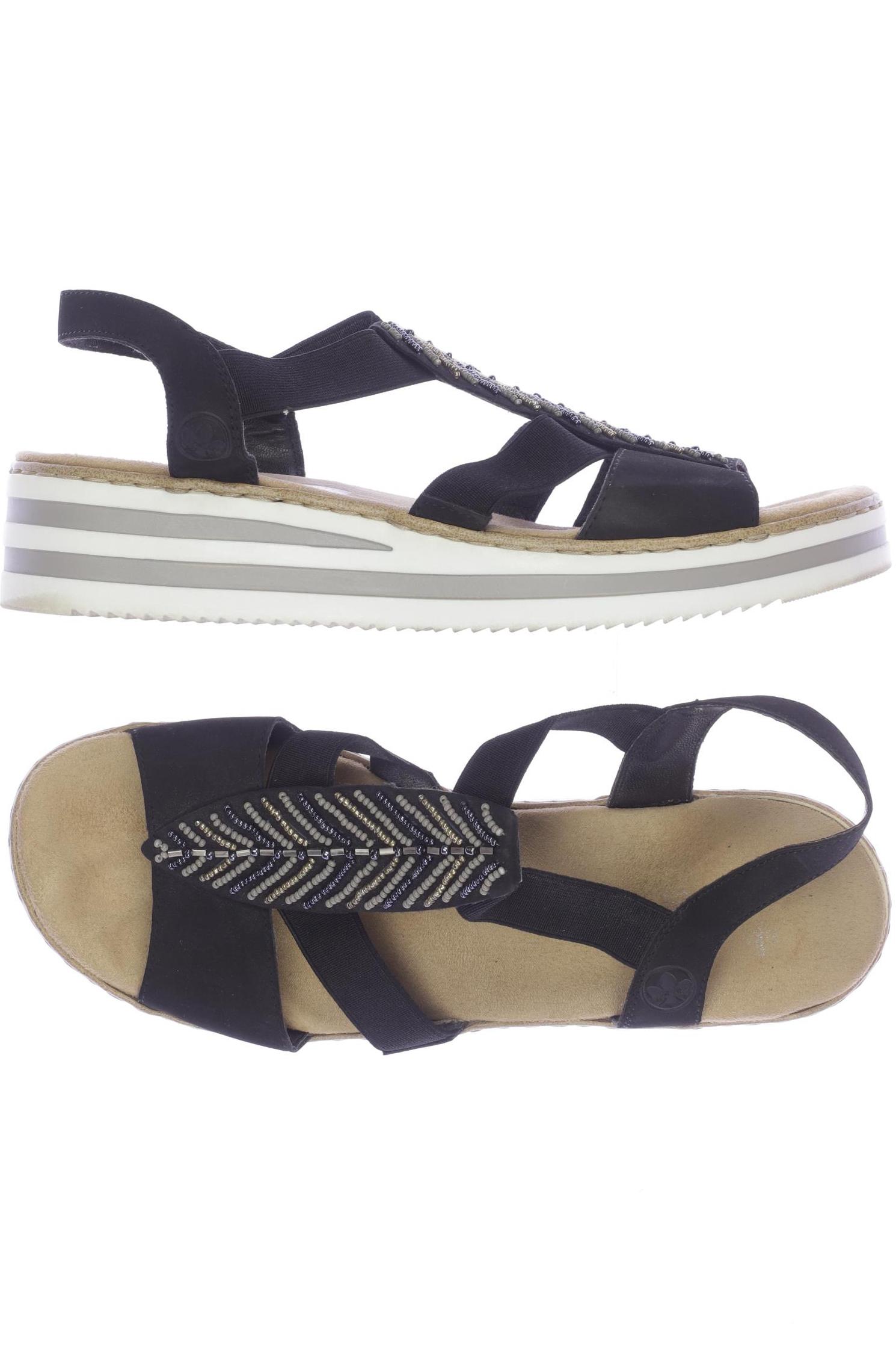 

Rieker Damen Sandale, schwarz, Gr. 39