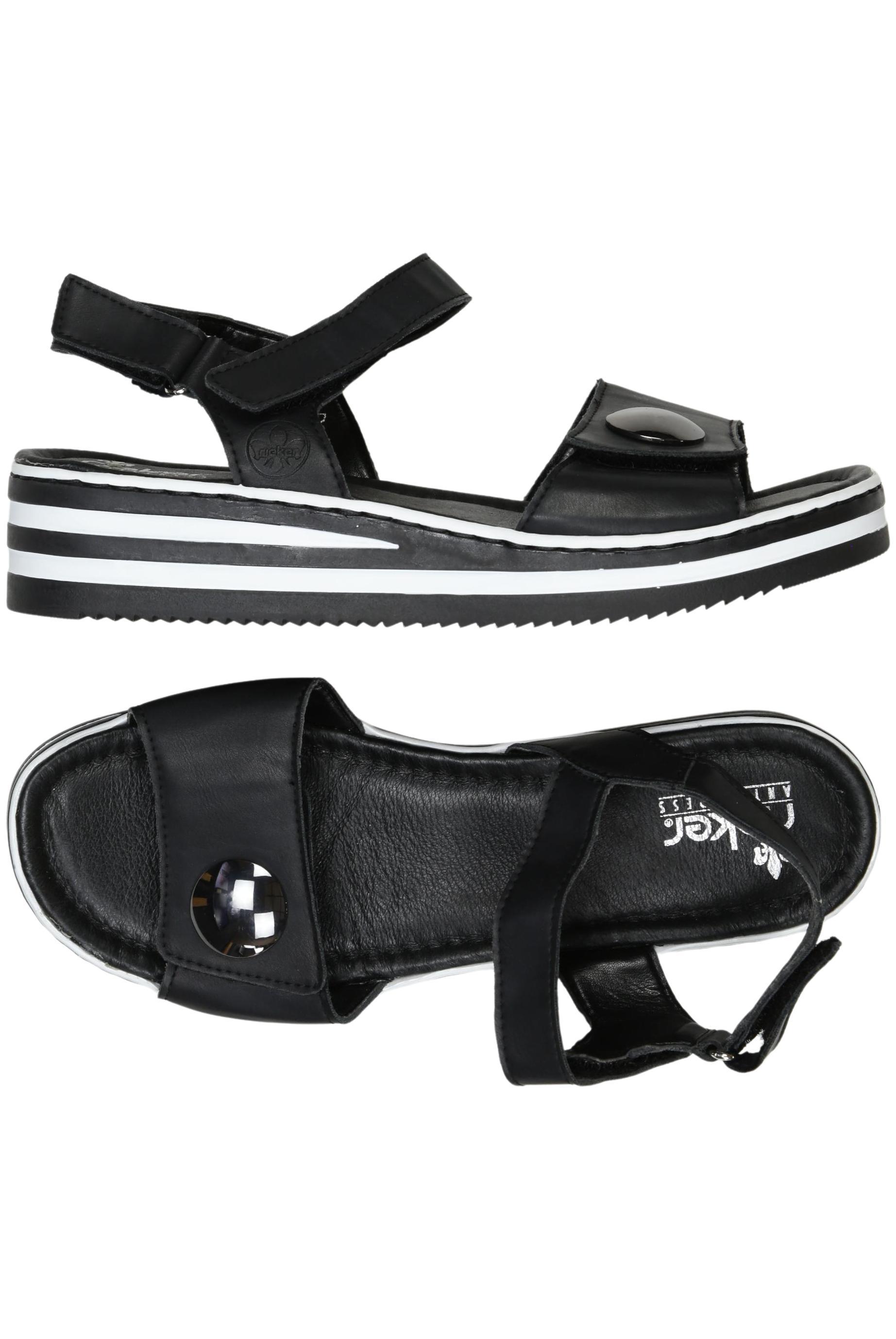 

Rieker Damen Sandale, schwarz, Gr. 40