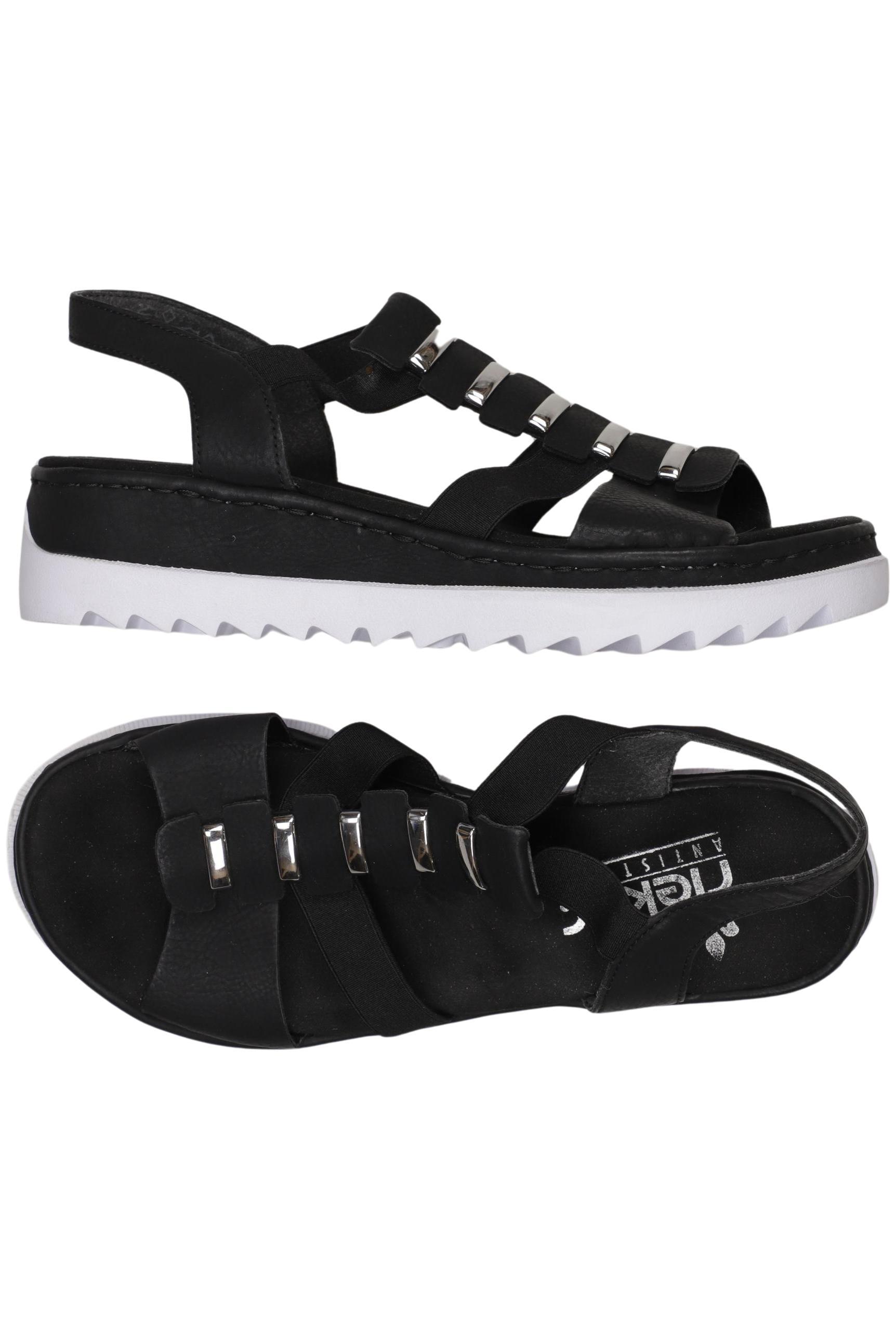 

Rieker Damen Sandale, schwarz, Gr. 39