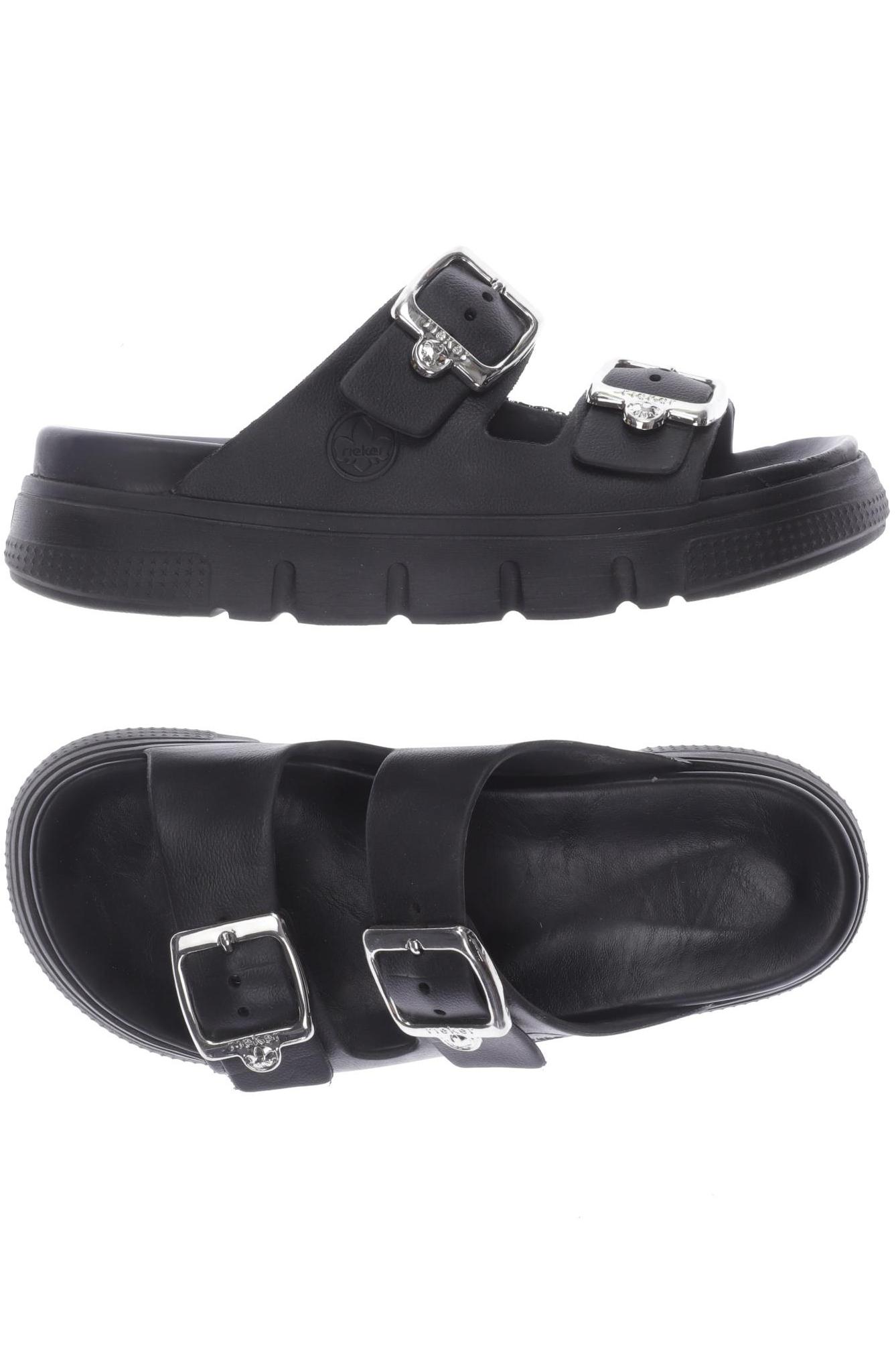 

Rieker Damen Sandale, schwarz