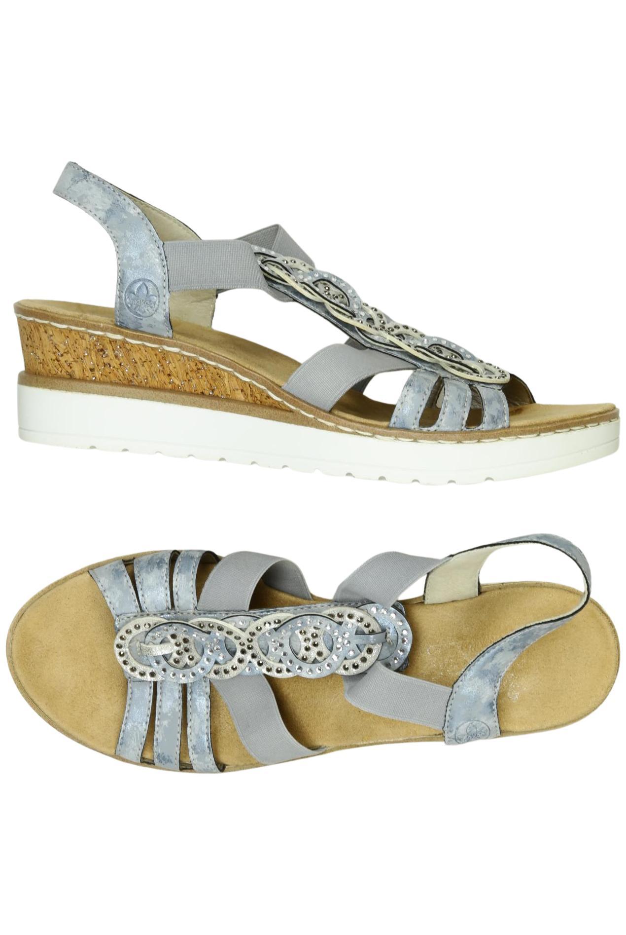 

Rieker Damen Sandale, blau, Gr. 38