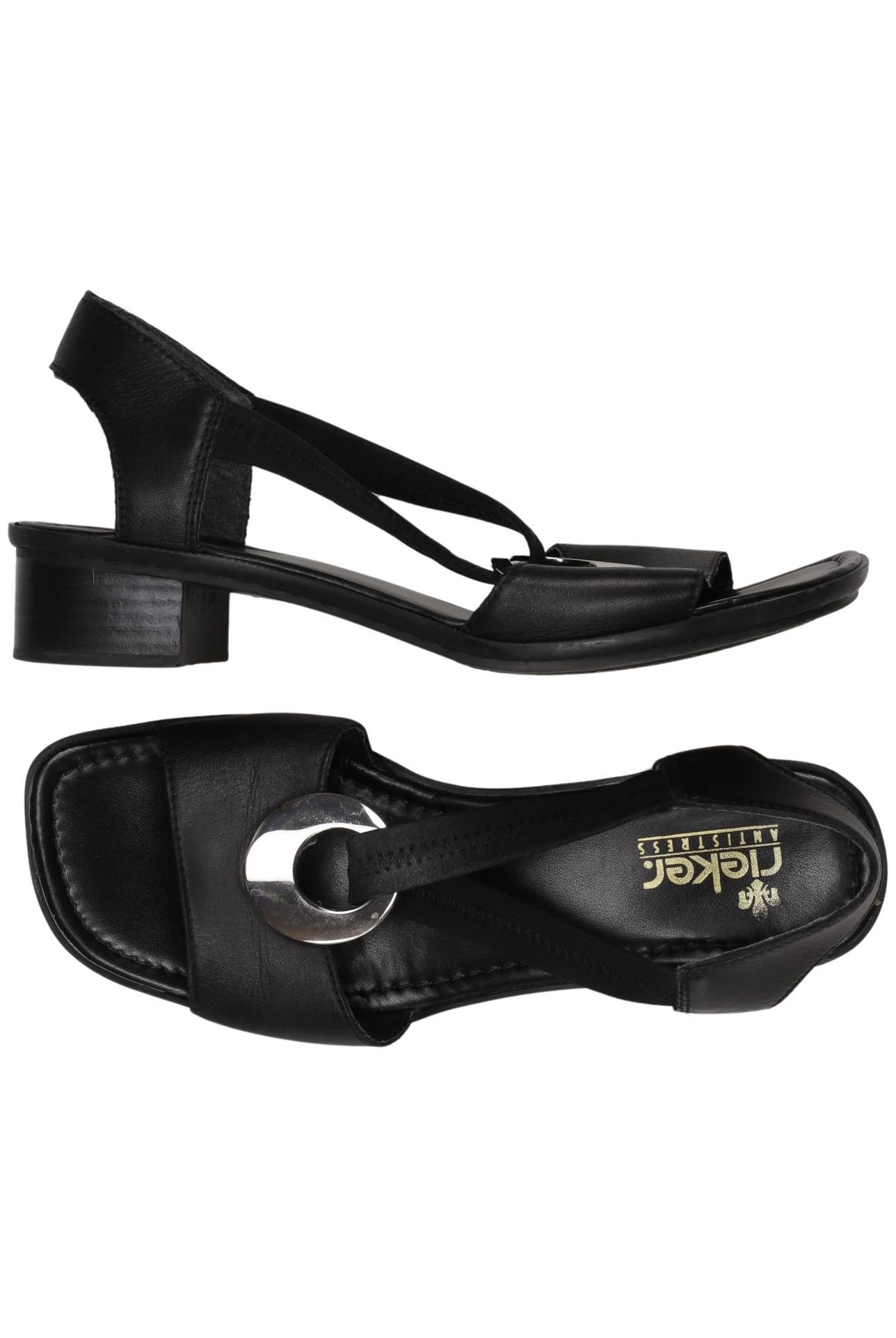 

Rieker Damen Sandale, schwarz, Gr. 39