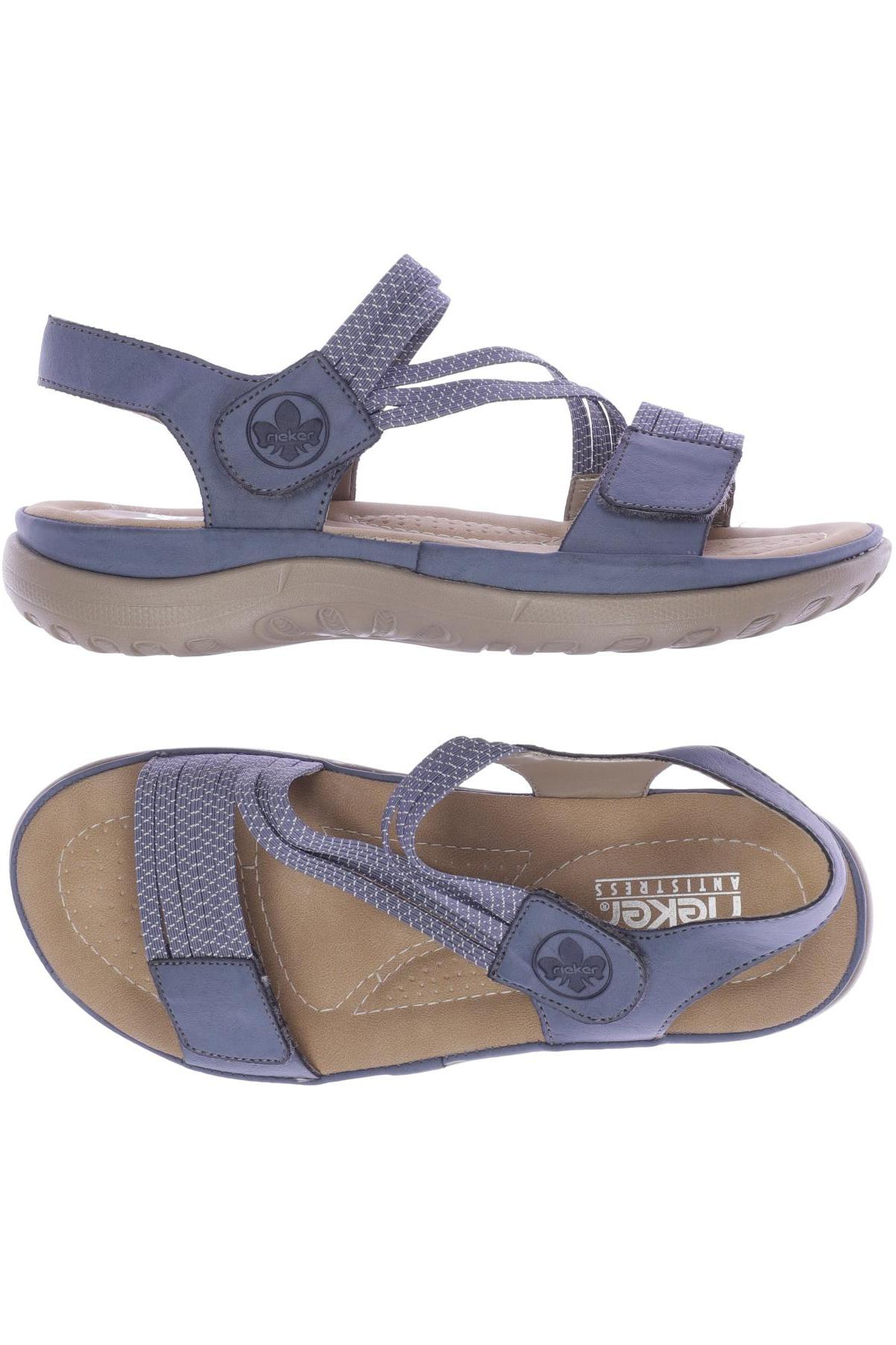 

Rieker Damen Sandale, blau, Gr. 36