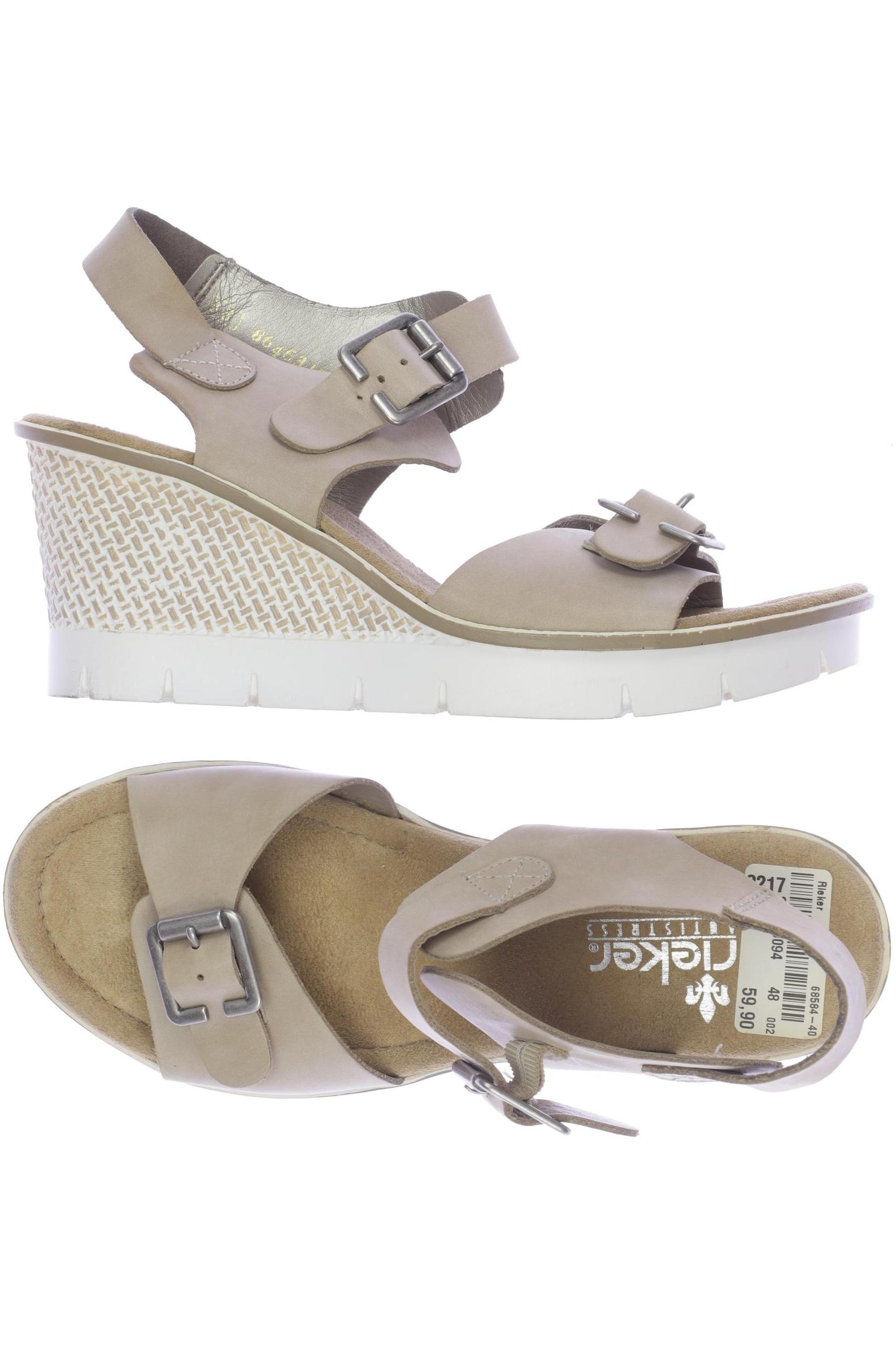 

Rieker Damen Sandale, beige, Gr. 38