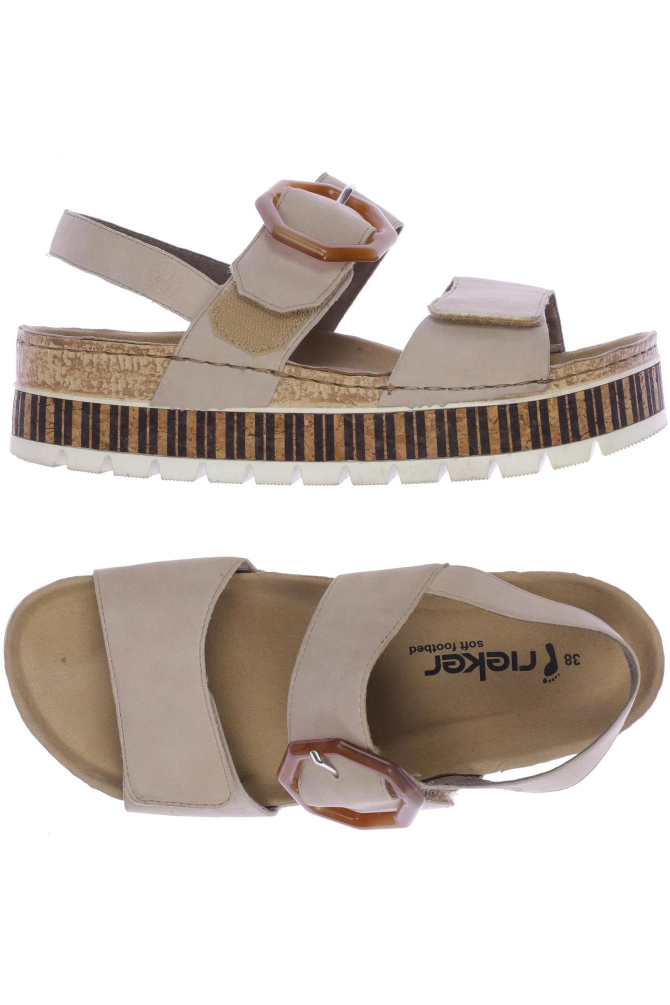 

Rieker Damen Sandale, beige, Gr. 38