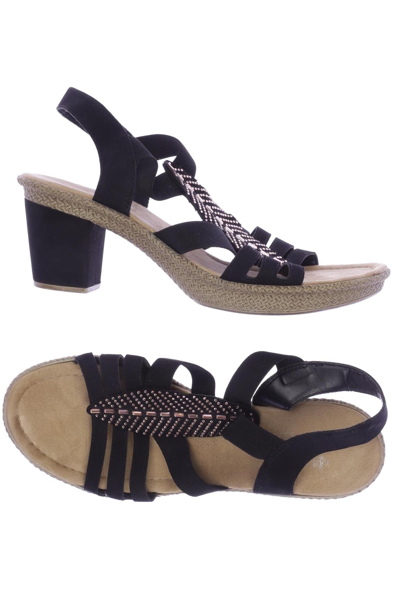 

Rieker Damen Sandale, schwarz, Gr. 41
