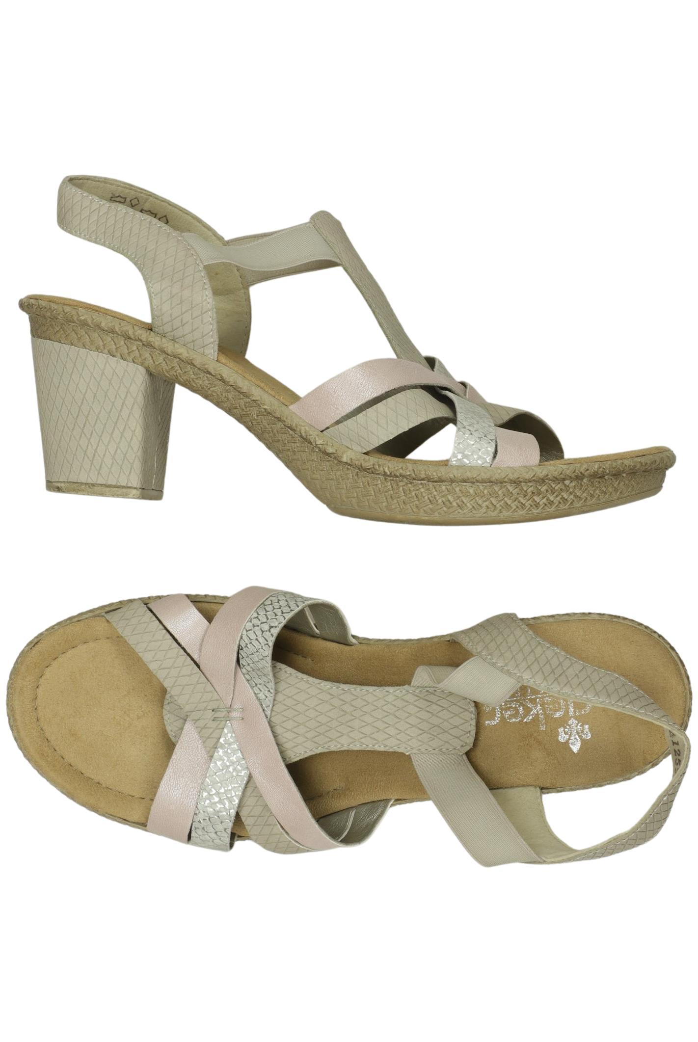 

Rieker Damen Sandale, beige, Gr. 41