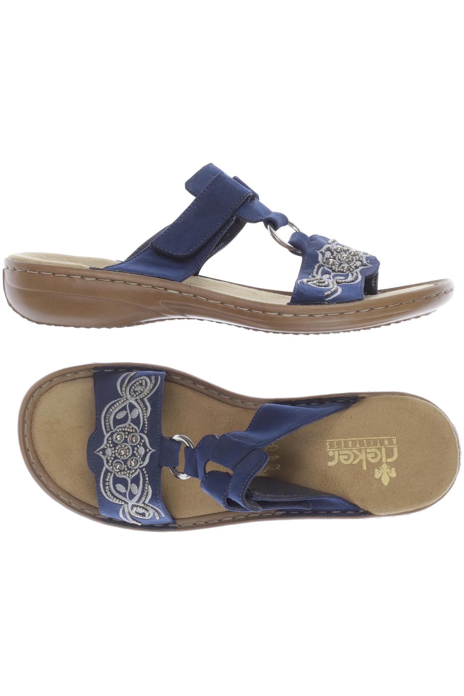 

Rieker Damen Sandale, blau, Gr. 38