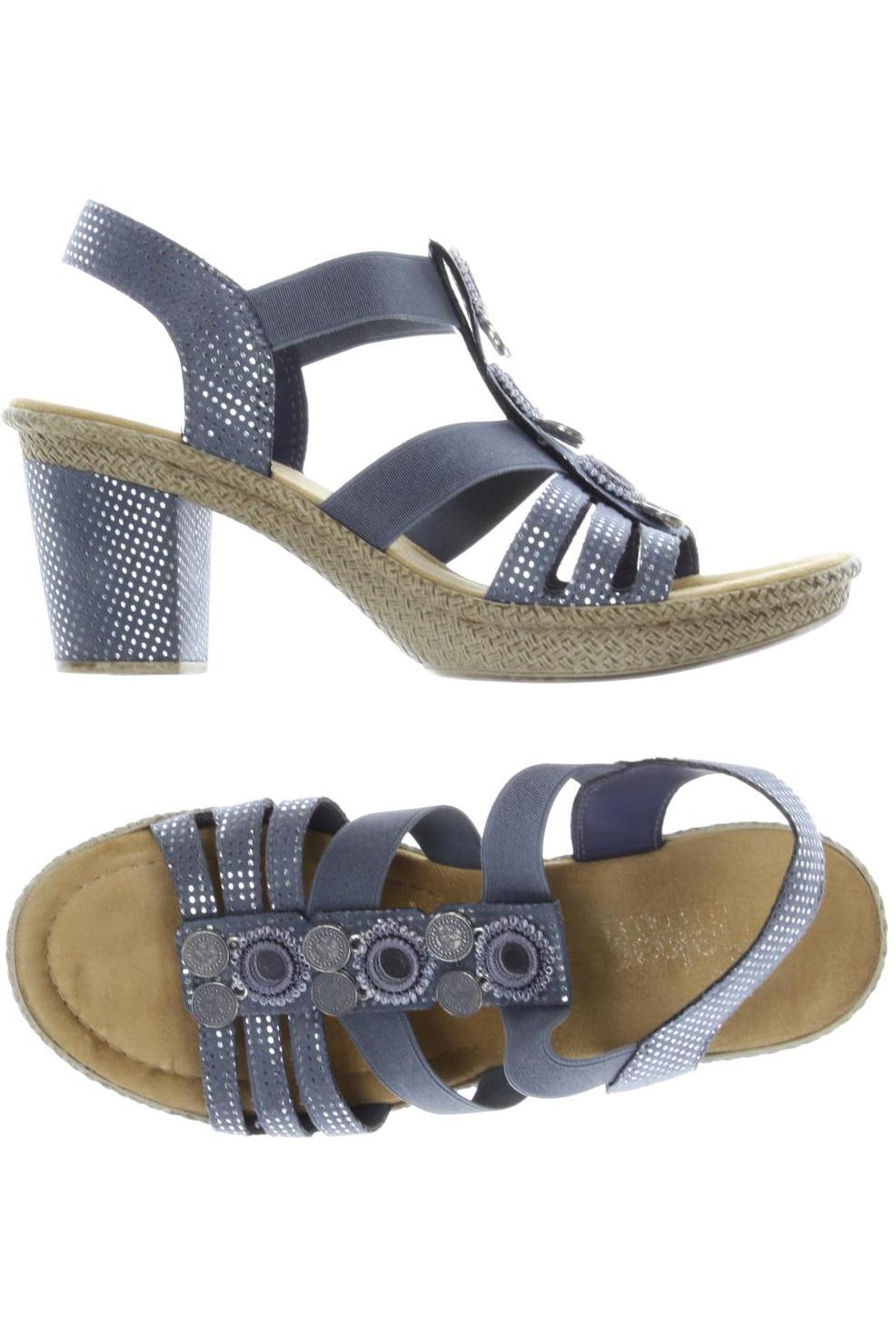 

Rieker Damen Sandale, blau, Gr. 38