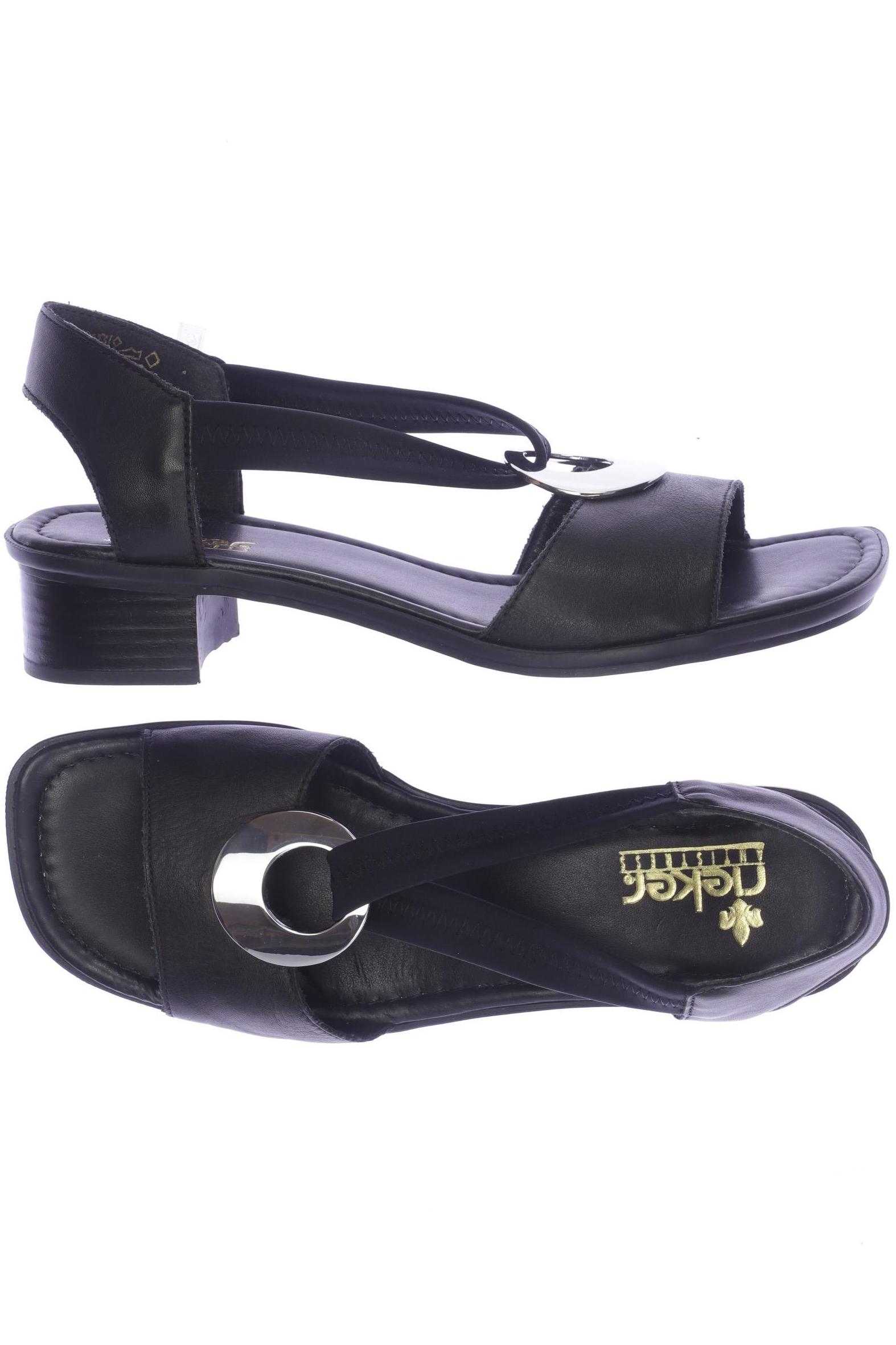 

Rieker Damen Sandale, schwarz, Gr. 38