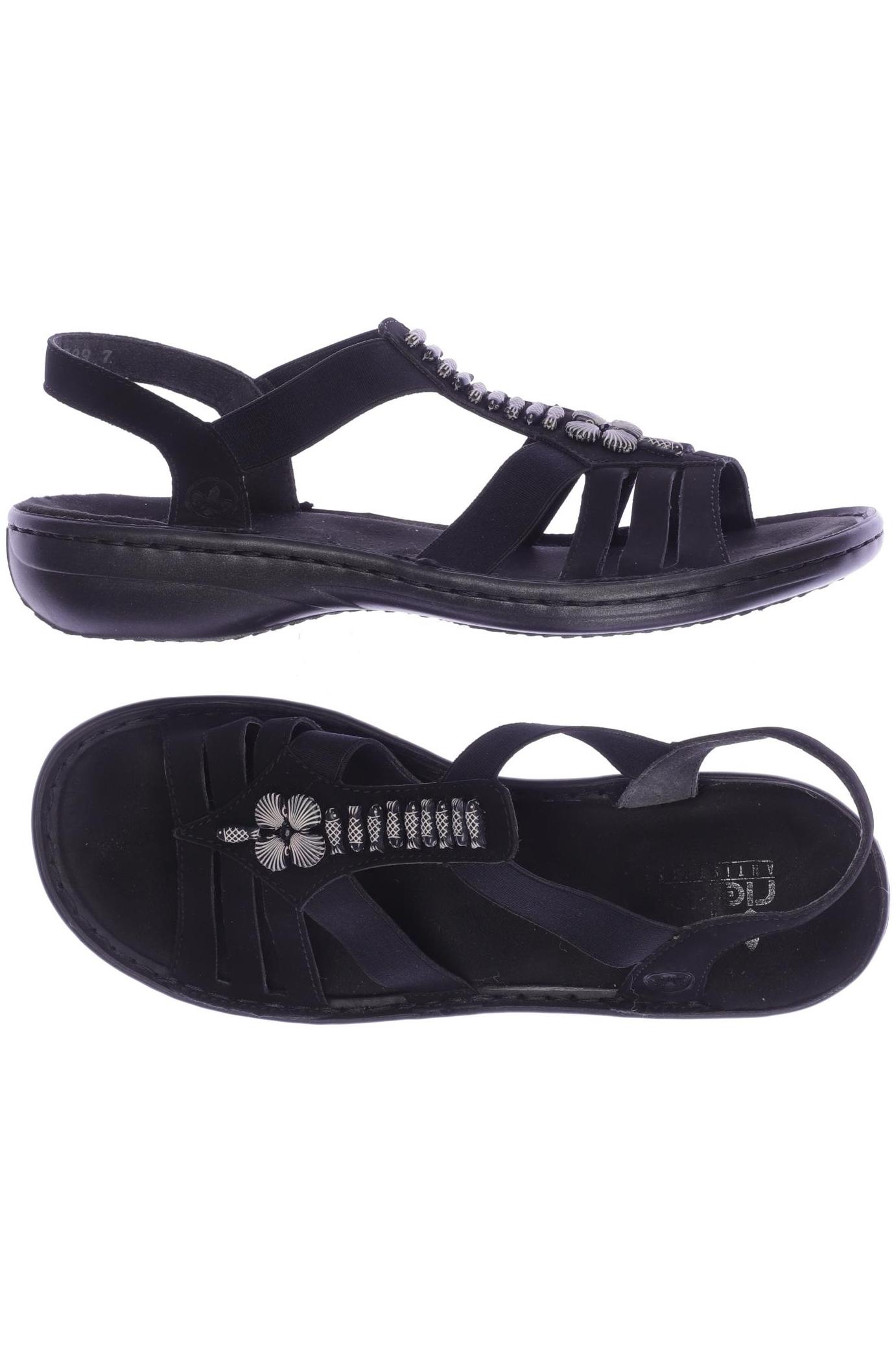 

Rieker Damen Sandale, schwarz, Gr. 39