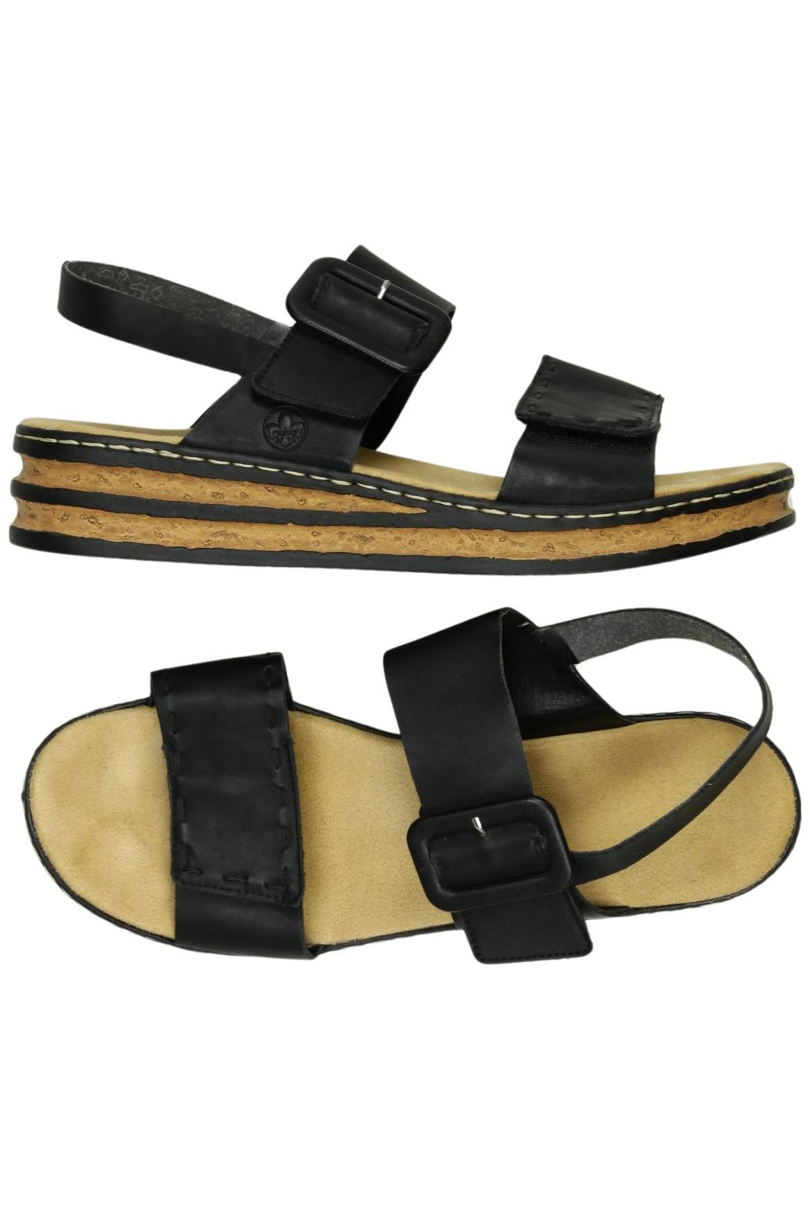 

Rieker Damen Sandale, schwarz, Gr. 42