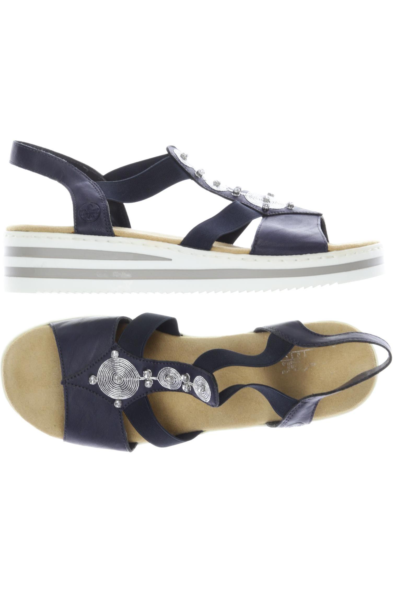 

Rieker Damen Sandale, marineblau, Gr. 41