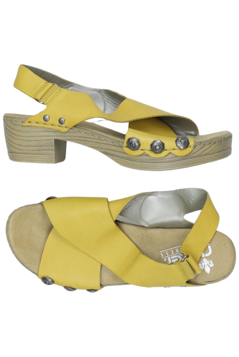 

Rieker Damen Sandale, gelb, Gr. 38