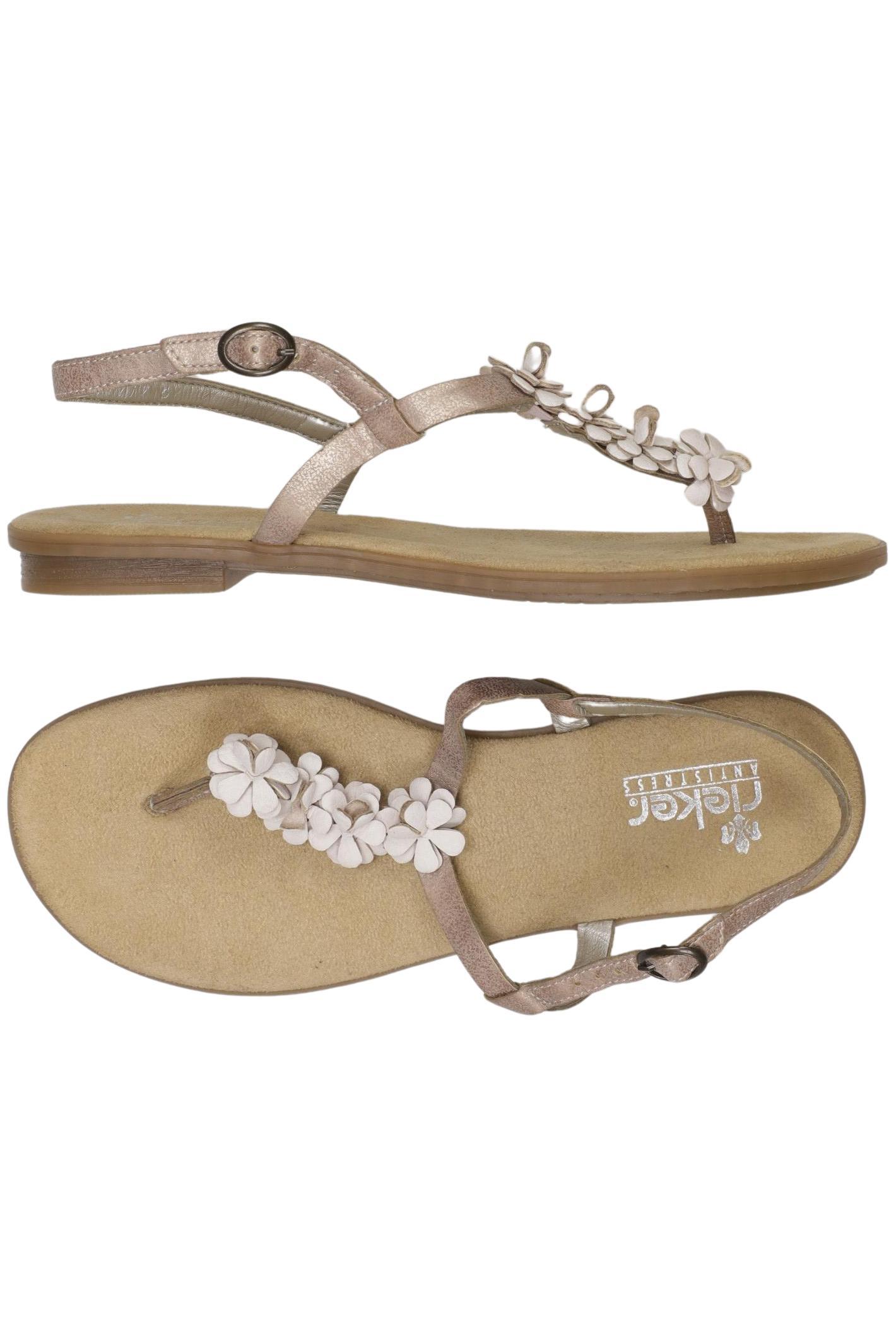 

Rieker Damen Sandale, beige, Gr. 38