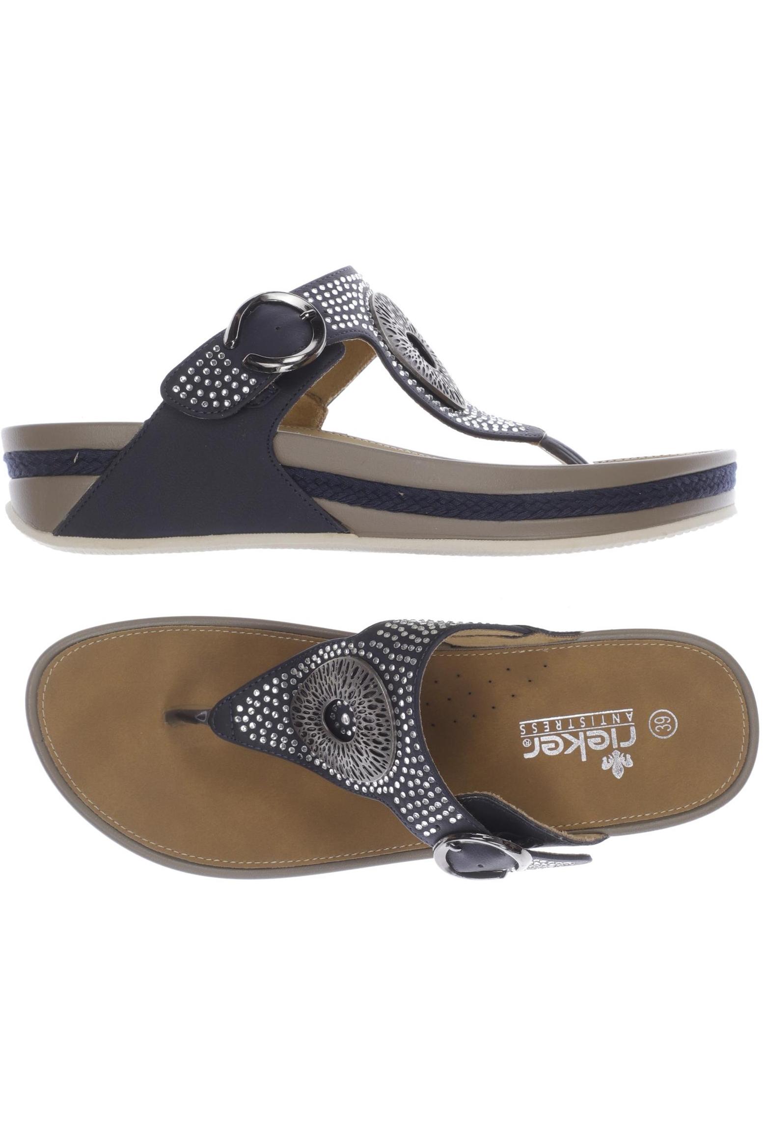 

Rieker Damen Sandale, marineblau, Gr. 39