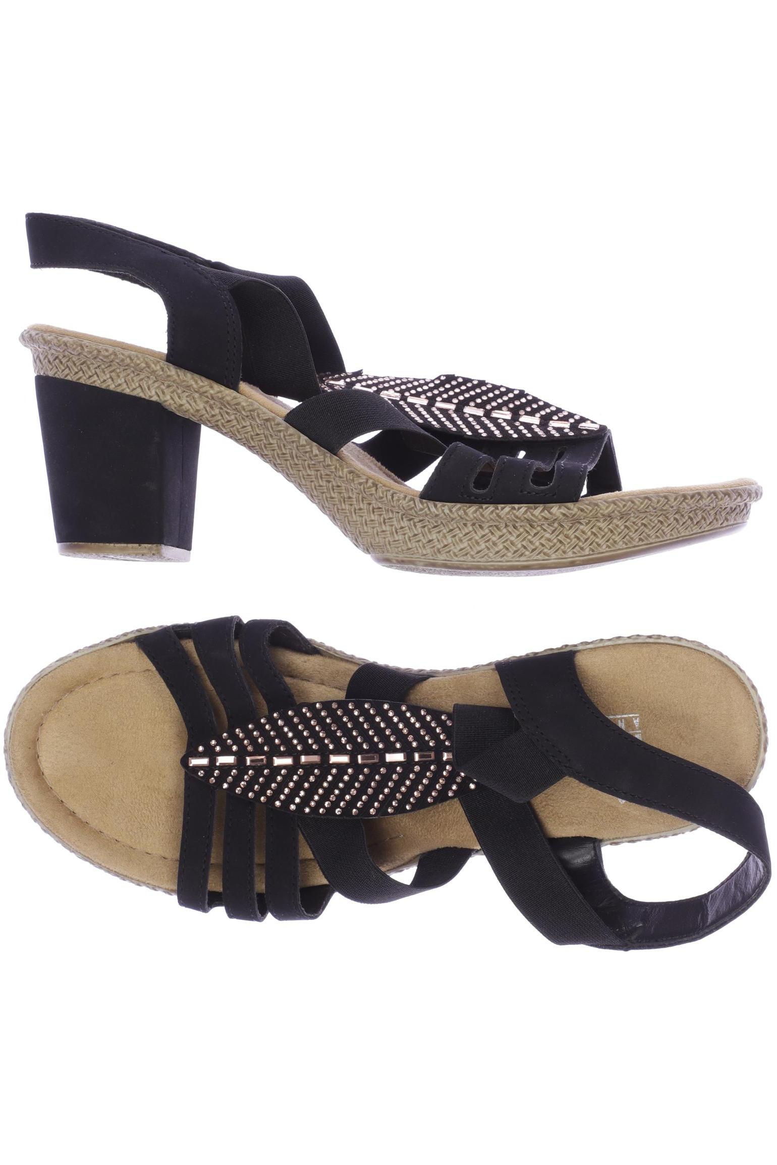 

Rieker Damen Sandale, schwarz, Gr. 39
