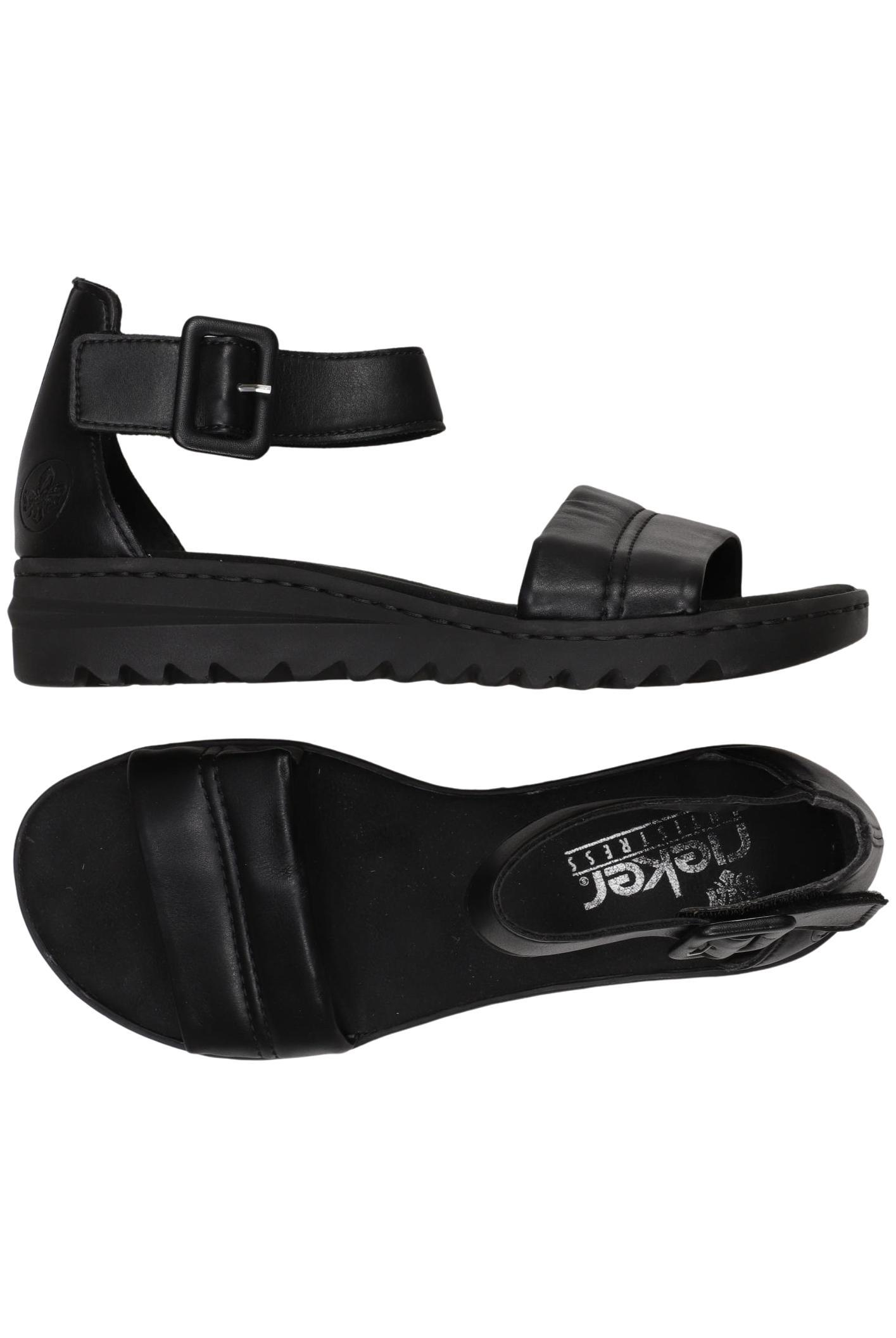 

Rieker Damen Sandale, schwarz, Gr. 38