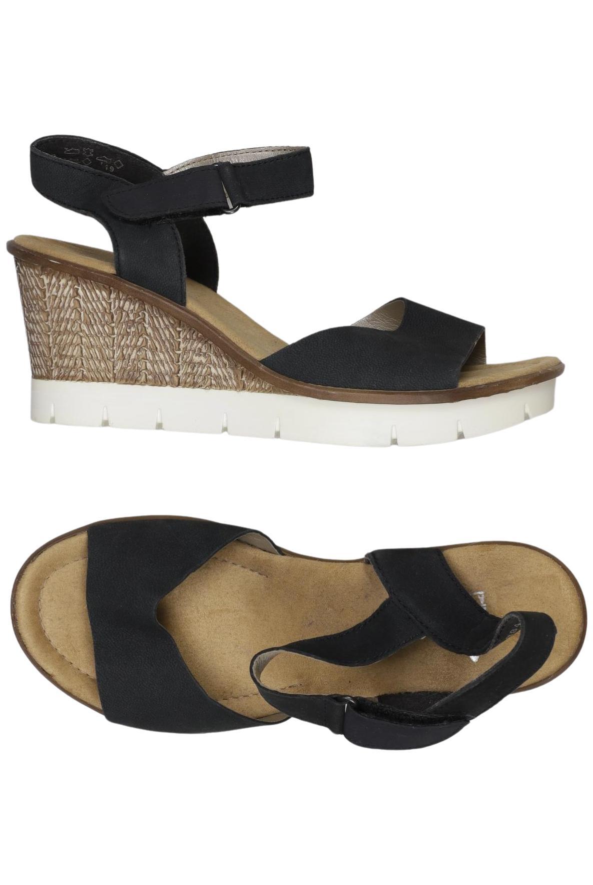 

Rieker Damen Sandale, schwarz, Gr. 38