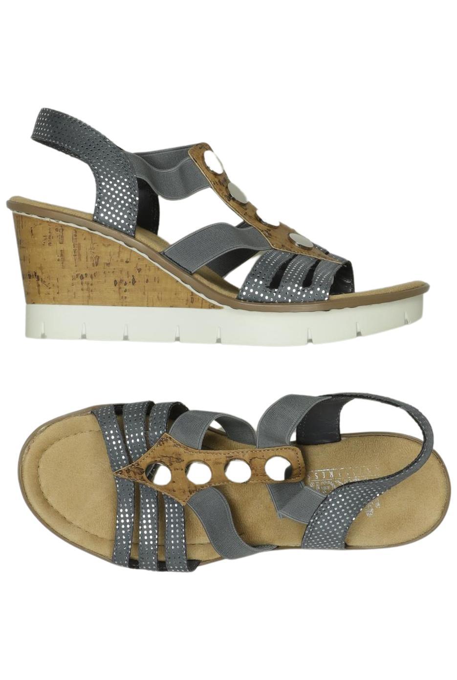 

Rieker Damen Sandale, grau, Gr. 38