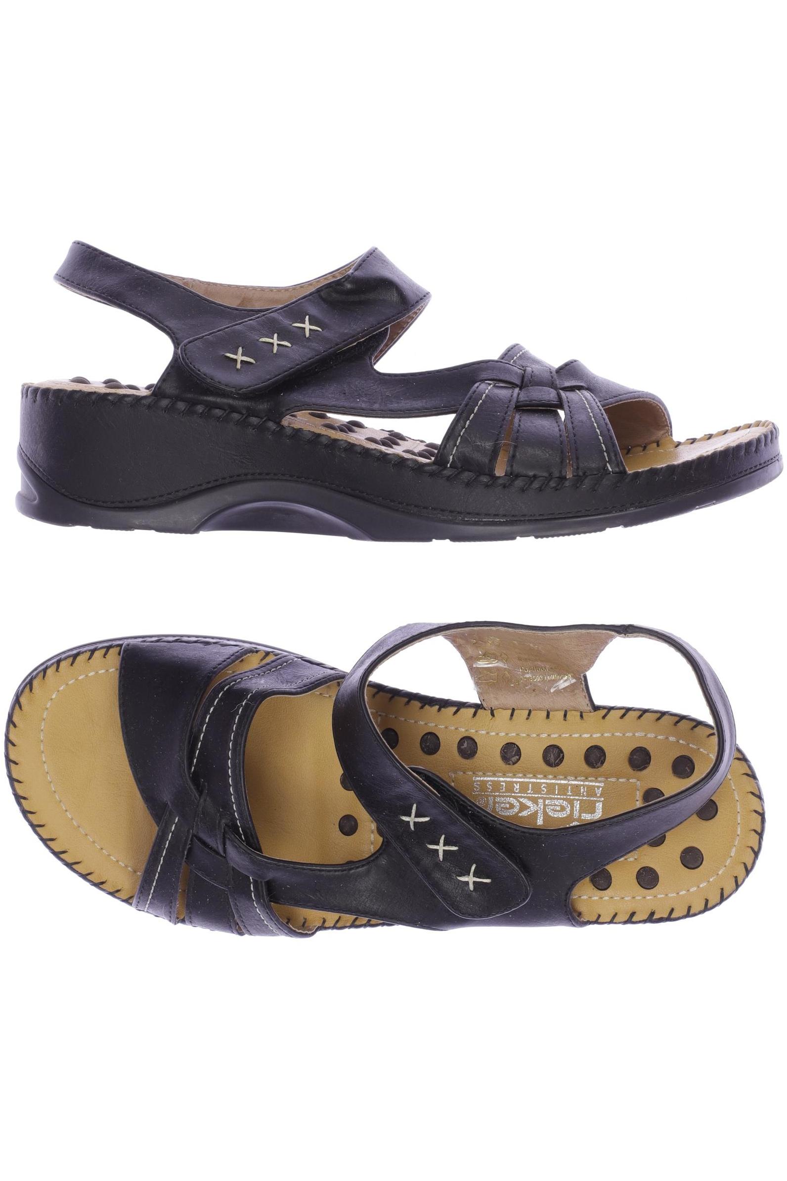 

Rieker Damen Sandale, schwarz, Gr. 38