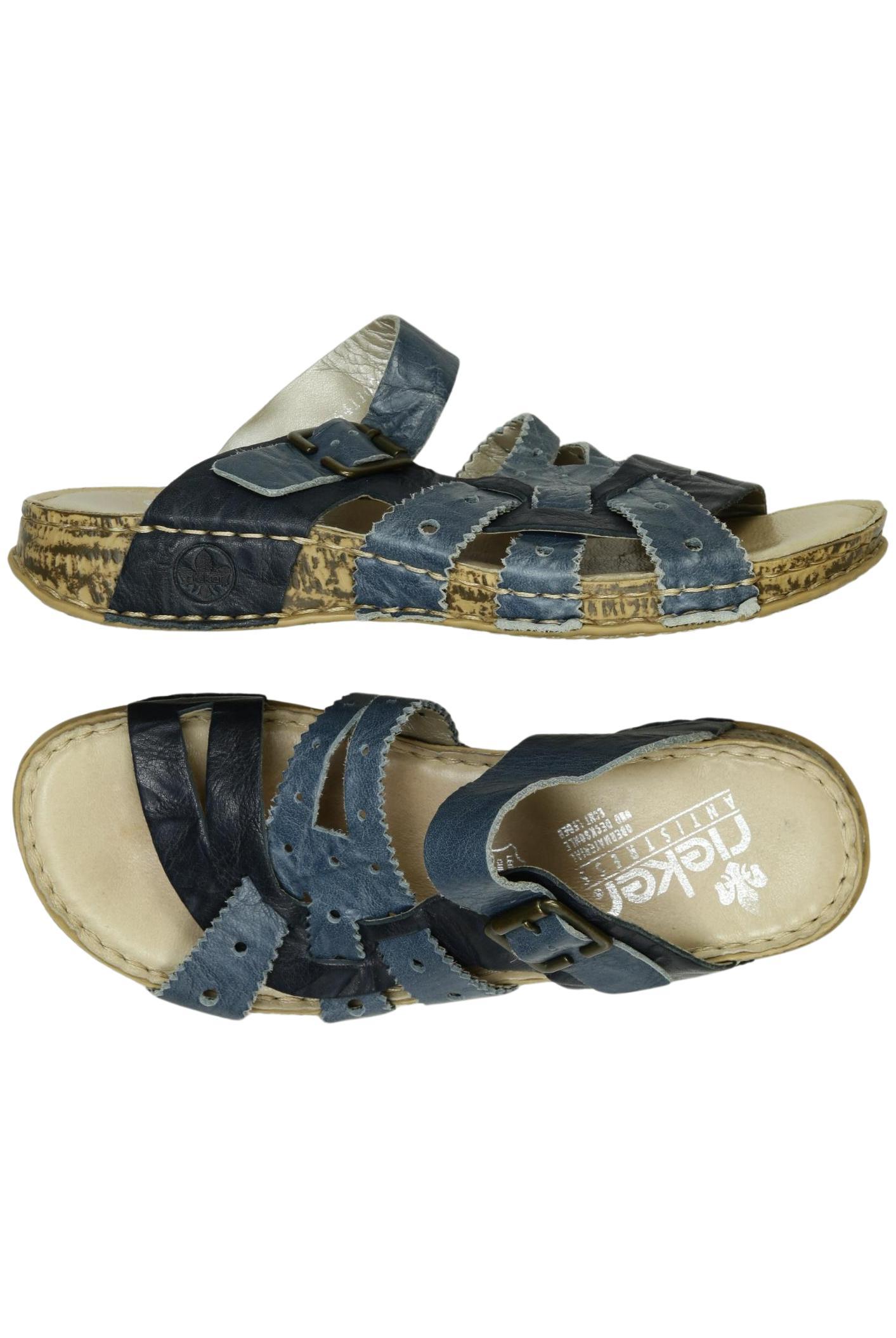 

Rieker Damen Sandale, blau, Gr. 38
