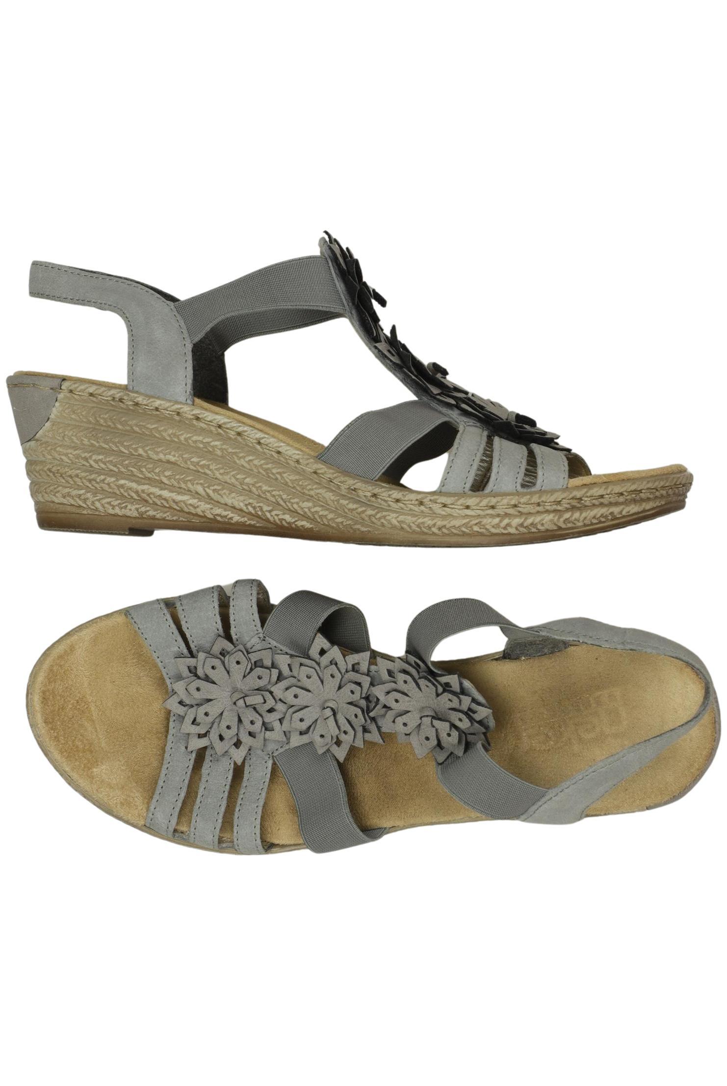 

Rieker Damen Sandale, grau, Gr. 37