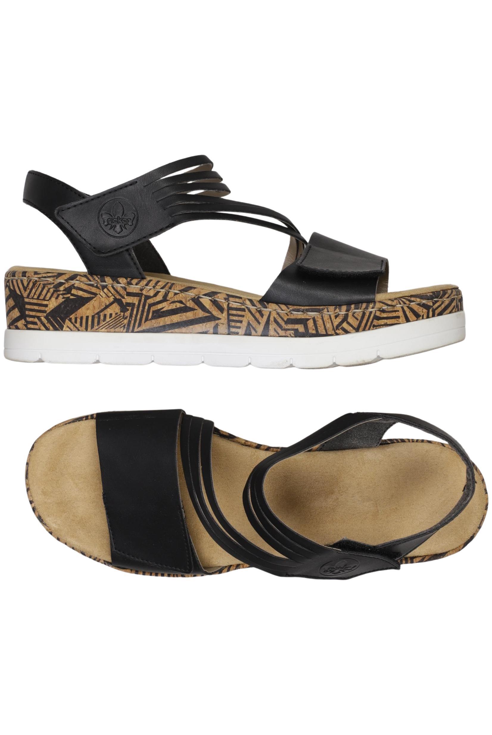 

Rieker Damen Sandale, schwarz, Gr. 40