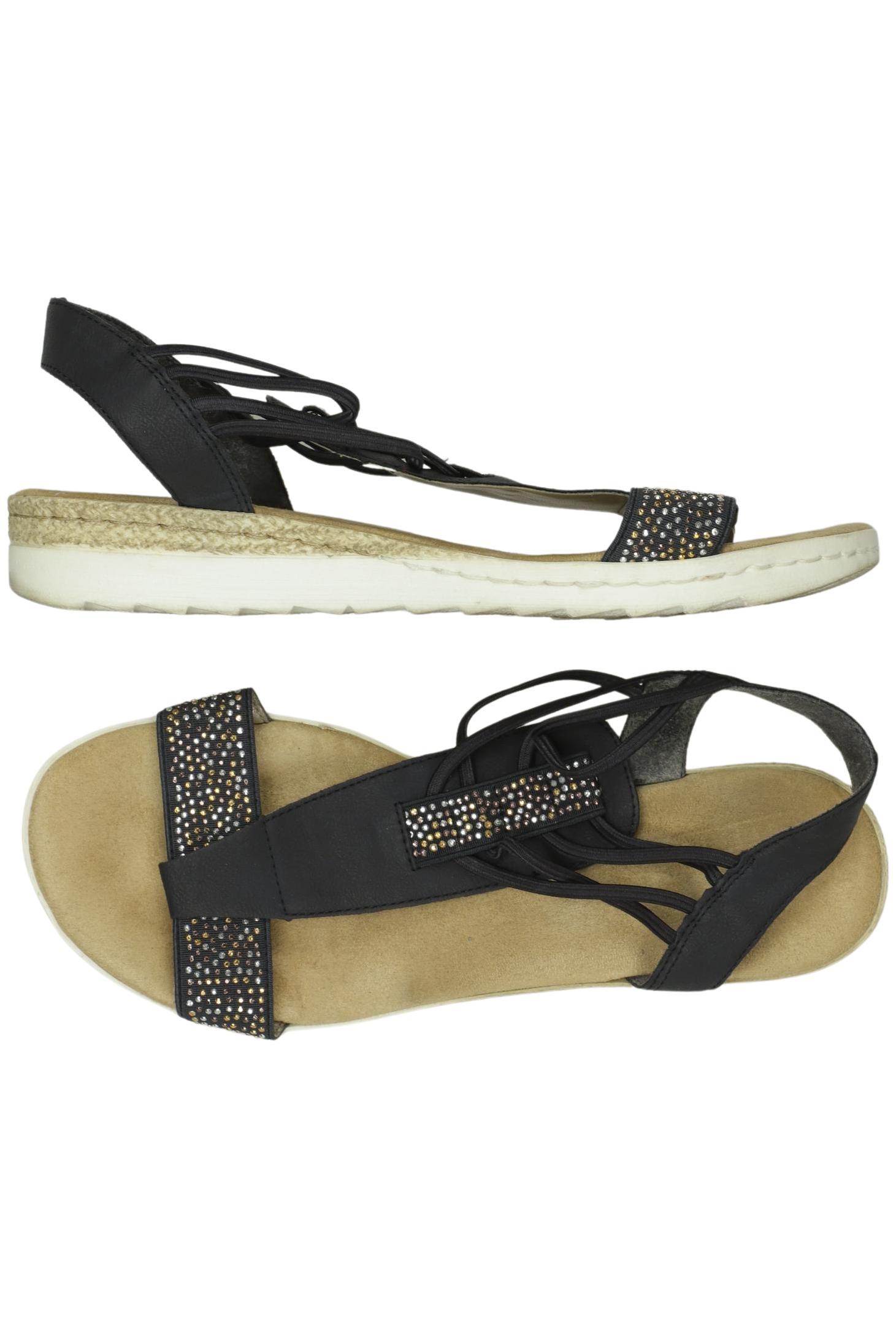 

Rieker Damen Sandale, schwarz, Gr. 40