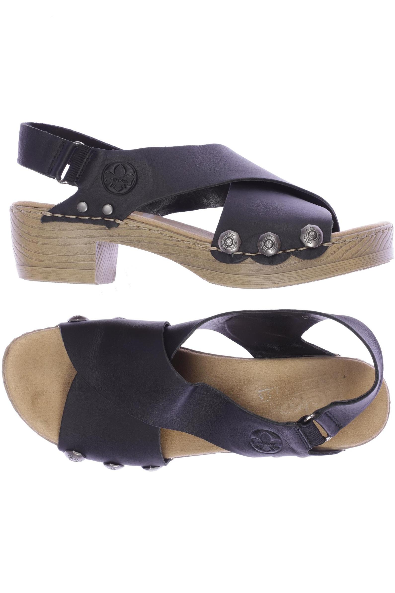 

Rieker Damen Sandale, schwarz, Gr. 38