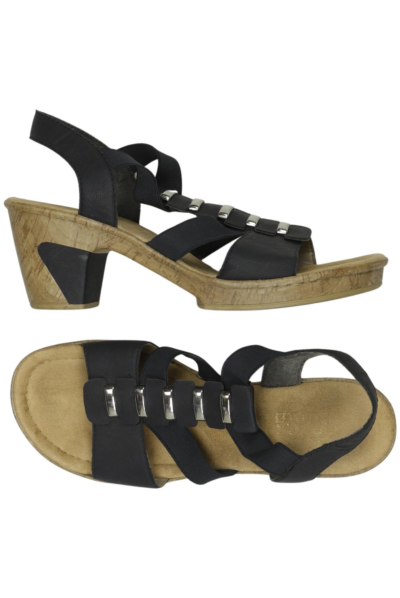 

Rieker Damen Sandale, schwarz, Gr. 40