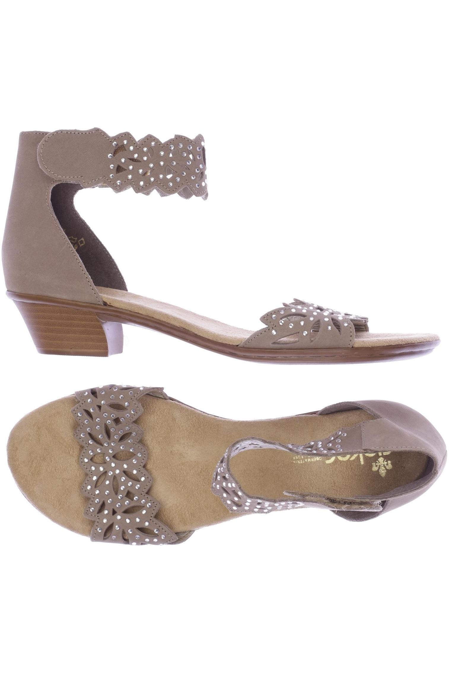 

Rieker Damen Sandale, beige, Gr. 39