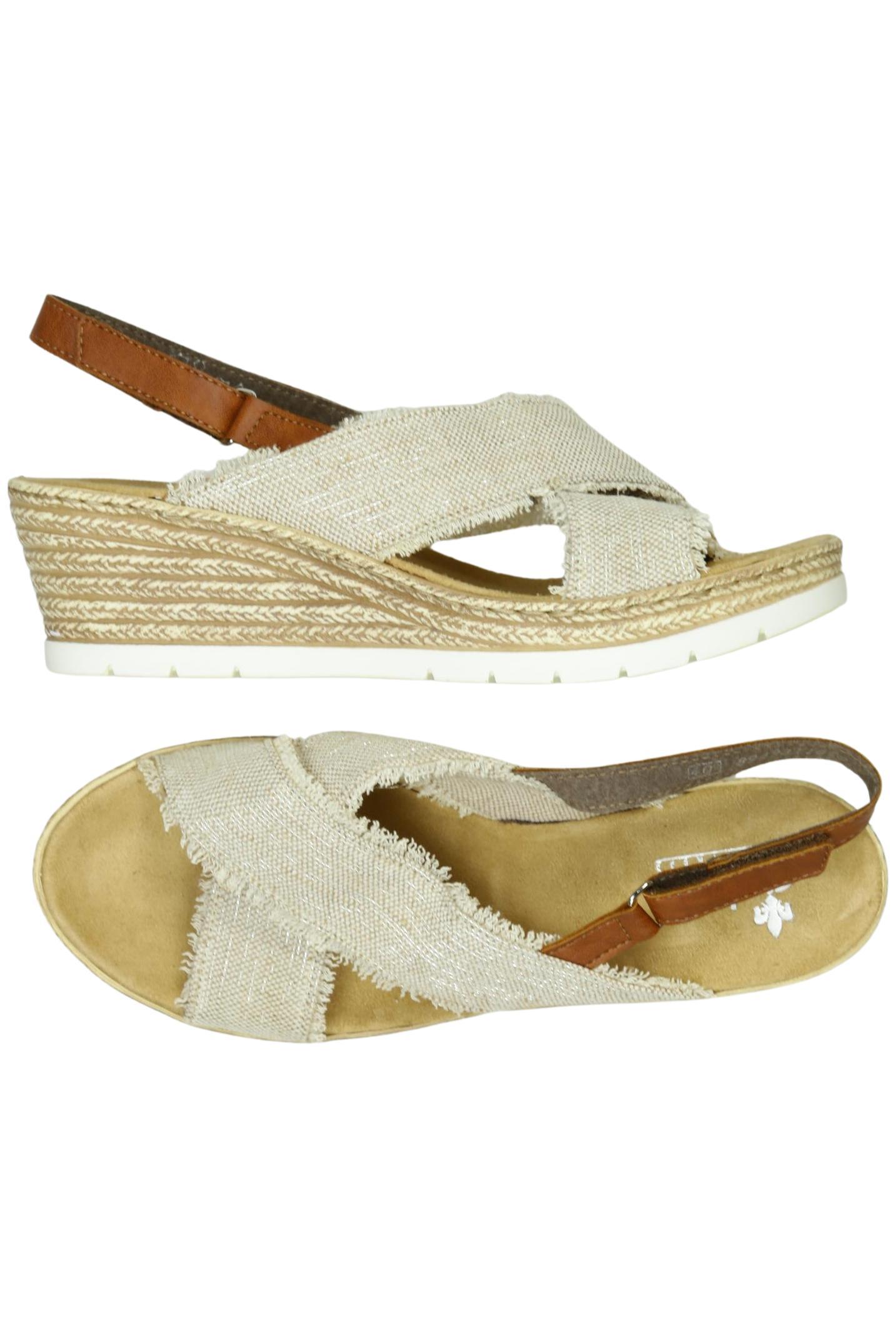 

Rieker Damen Sandale, beige, Gr. 40