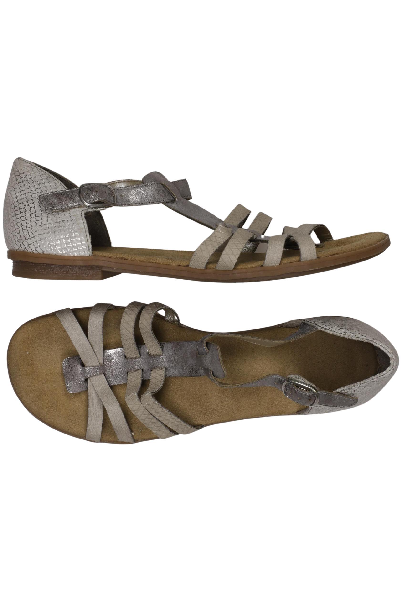 

Rieker Damen Sandale, silber, Gr. 40