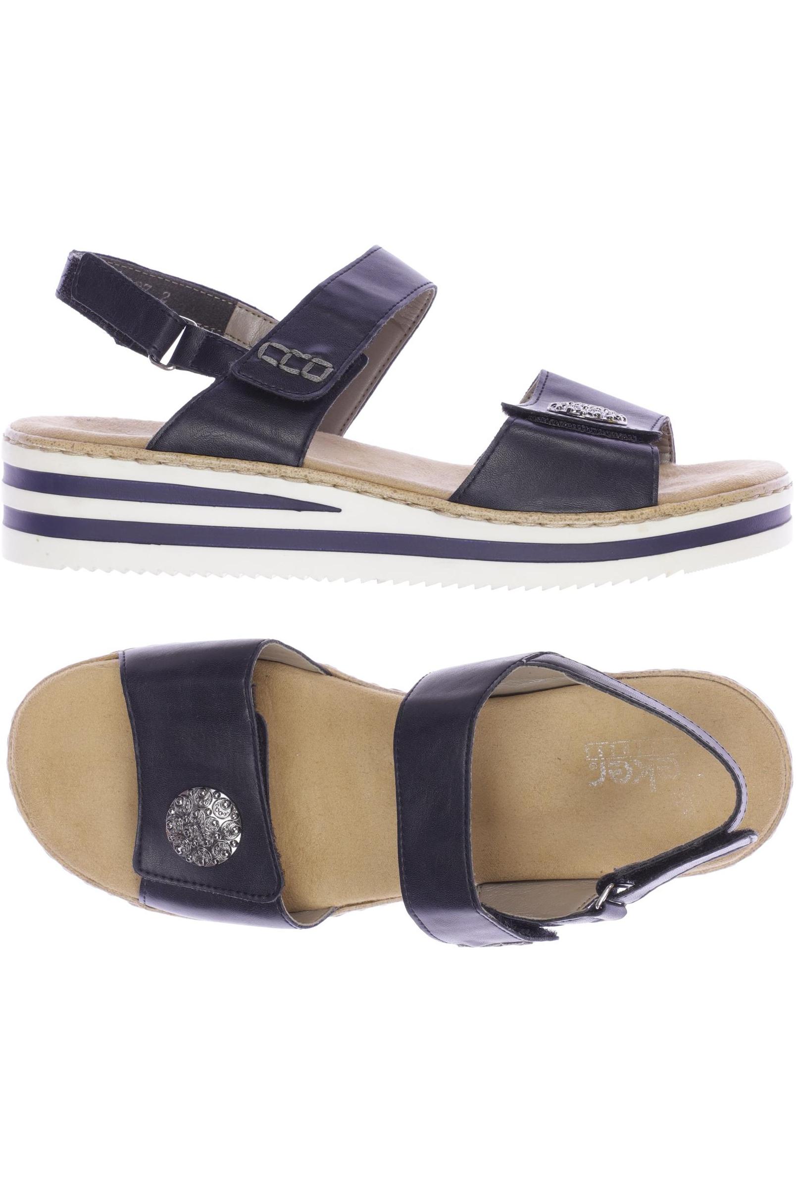 

Rieker Damen Sandale, marineblau, Gr. 39